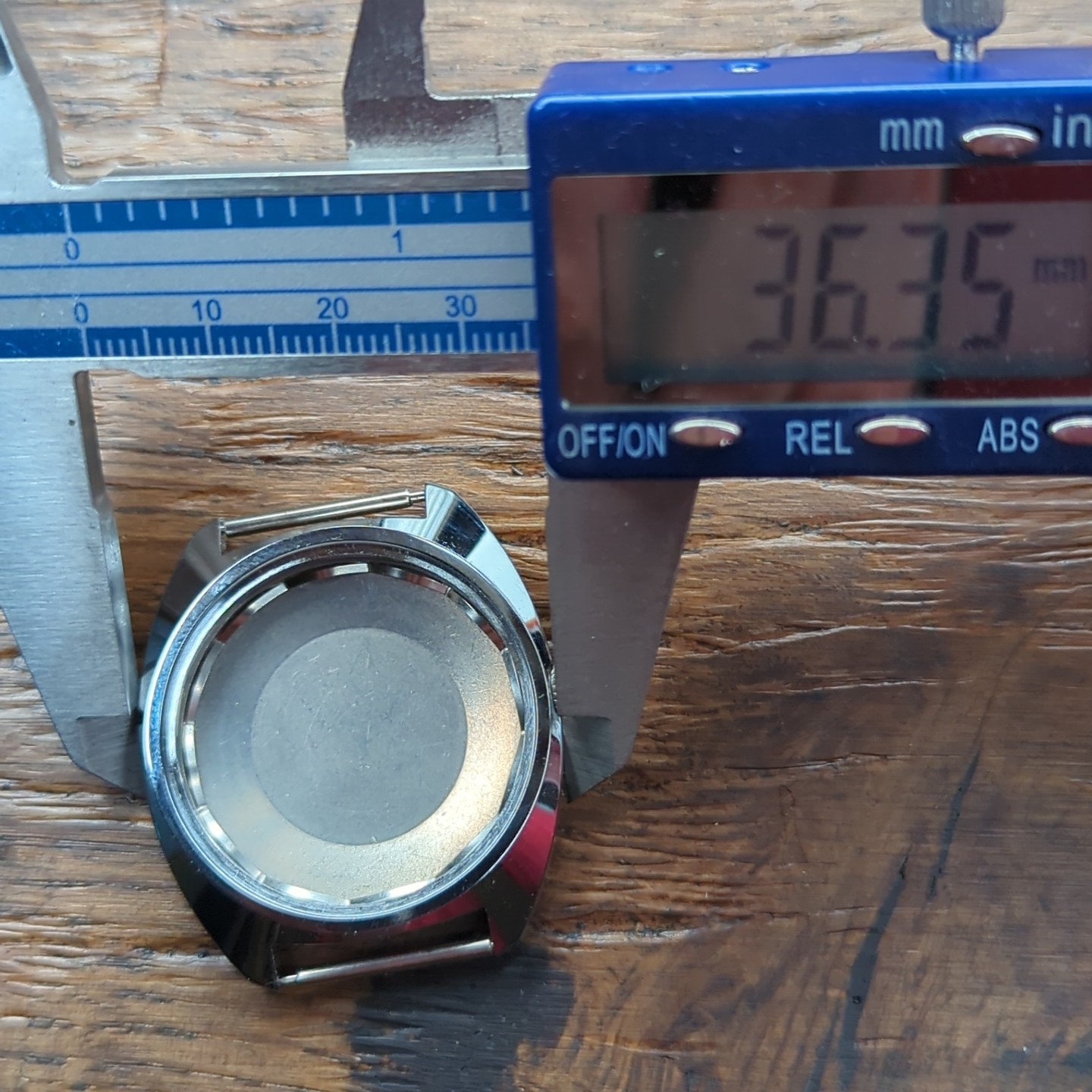1960s Swiss NOS Waterproof Vtg Watch Case 36mm For Watchmaking (Ref:AM)