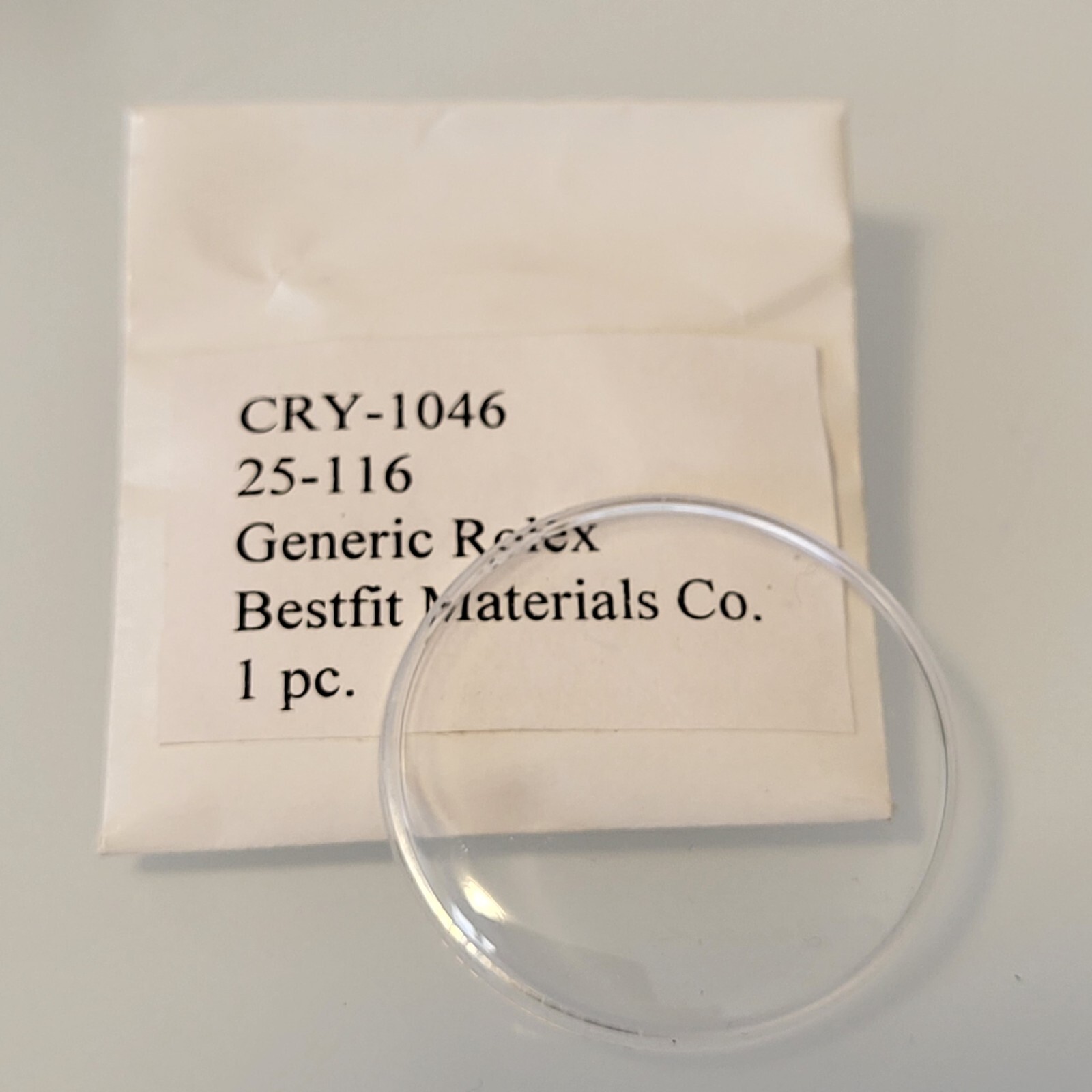 Generic Rolex Bestfit Materials Co. CRY-14521 25-295C crystal 1 Pcs 31.5mm