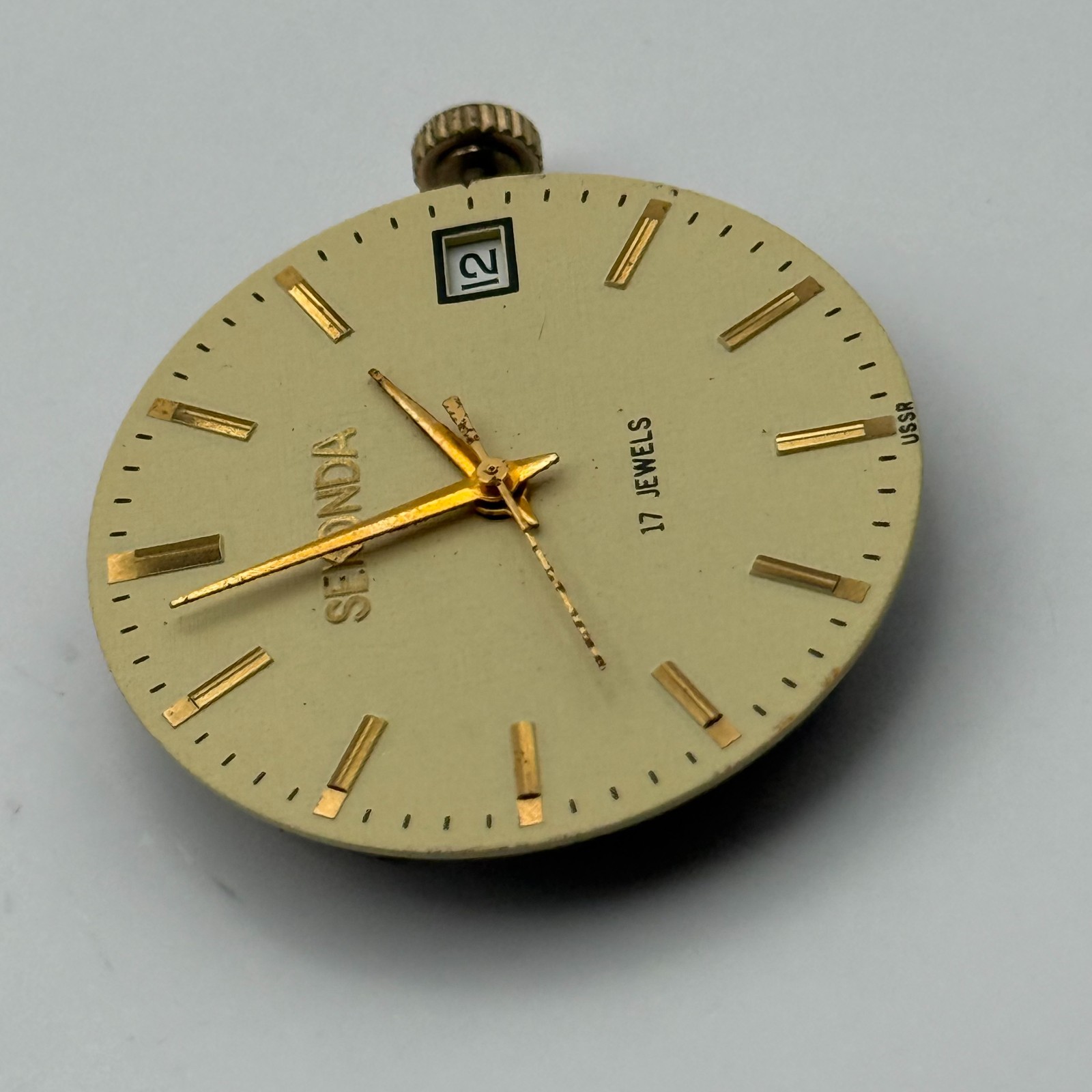 Poljot 2614.2H Watch Movement Sekonda Soviet 17 Jewels Parts Repair 26.4mm