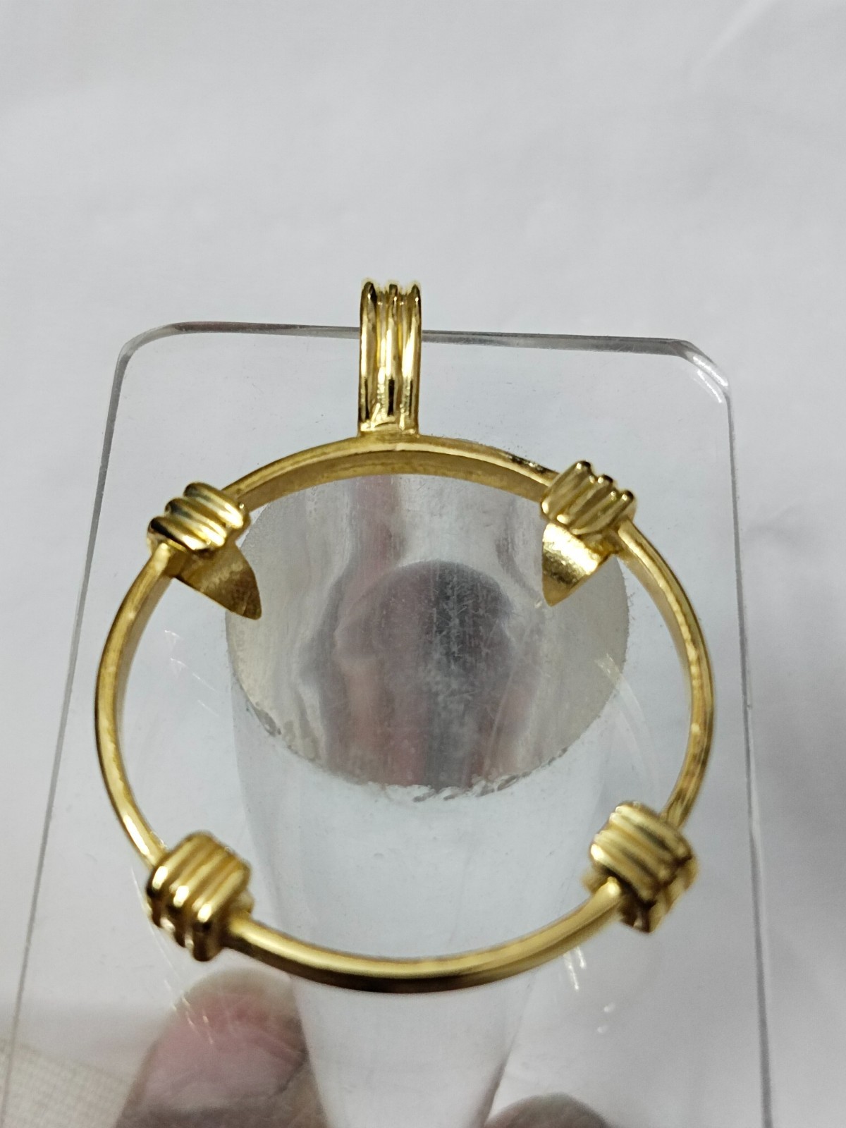 925 Sterling Silver Round Bezel Pendant: Coin Connector, Jewelry Making