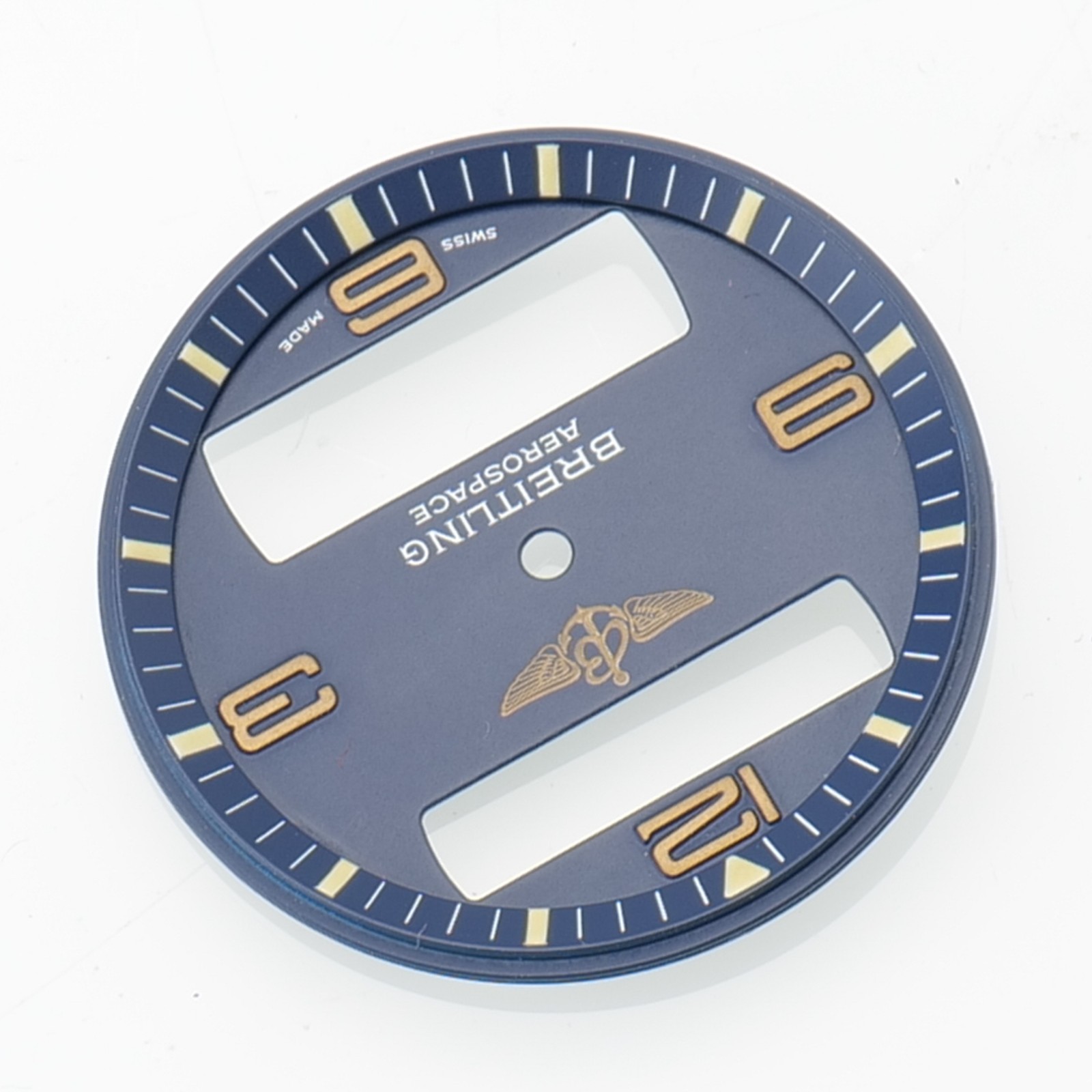 BREITLING AEROSPACE NAVY BLUE DIAL WATCH PART GENUINE GENUINE 32.6MM