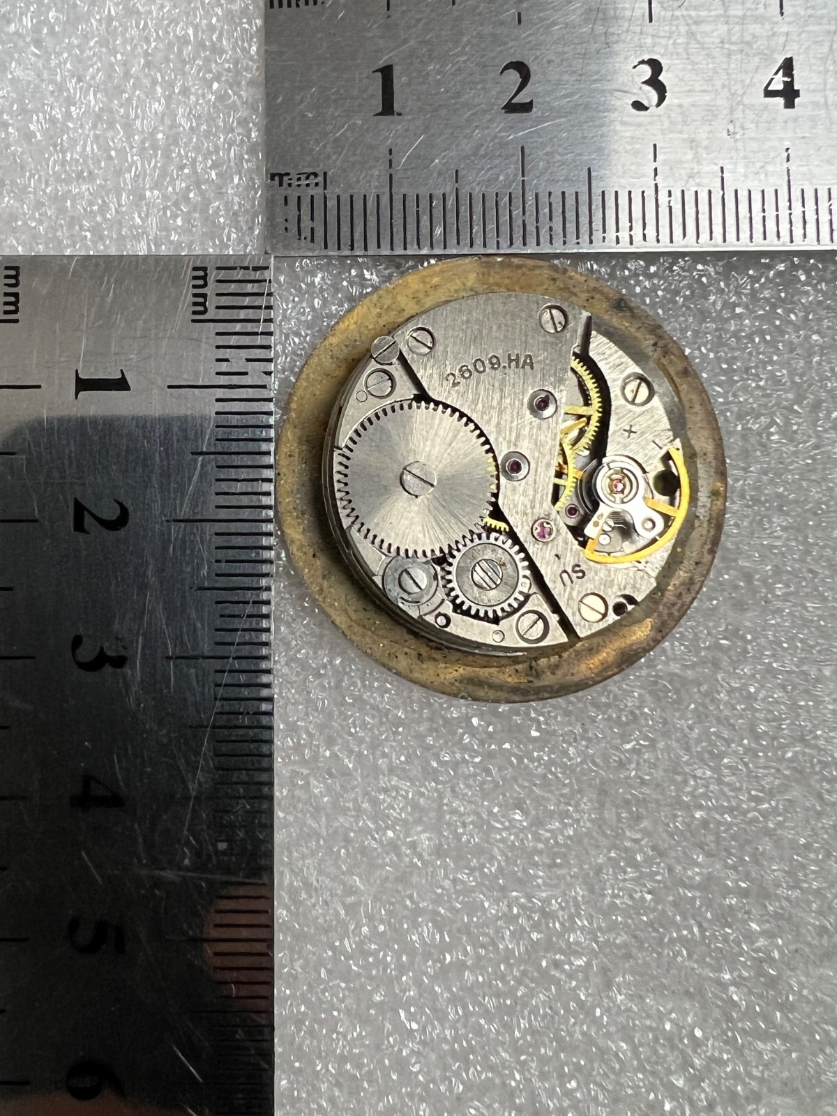 Watch movement USSR Raketa Cal.2609.НА plus Dial.For parts.