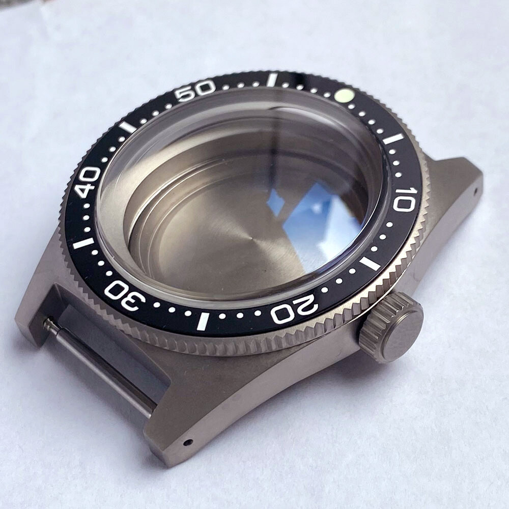 62MAS Titanium 200M Diver Watch Case 41mm Fit NH35 PT5000 2824 Domed AR Sapphire