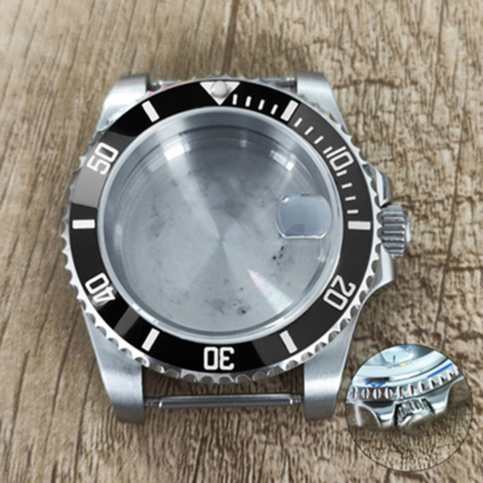 40mm Stainless Steel Watch Case Sapphire Glass Case for NH35 Mechanical Movement