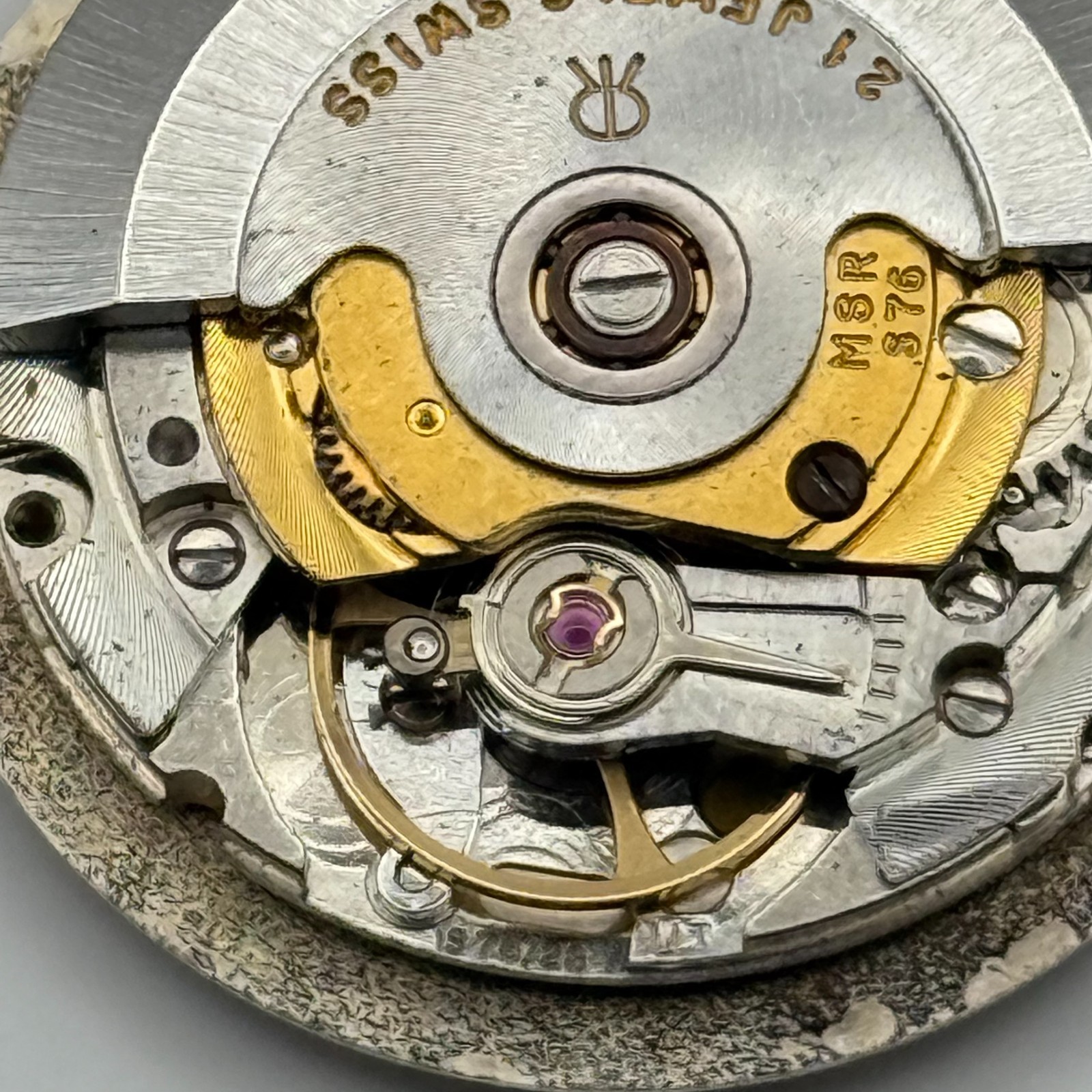 MSR S76-28 Watch Movement Garrard Automatic Vintage Swiss Parts Repair 25.9mm