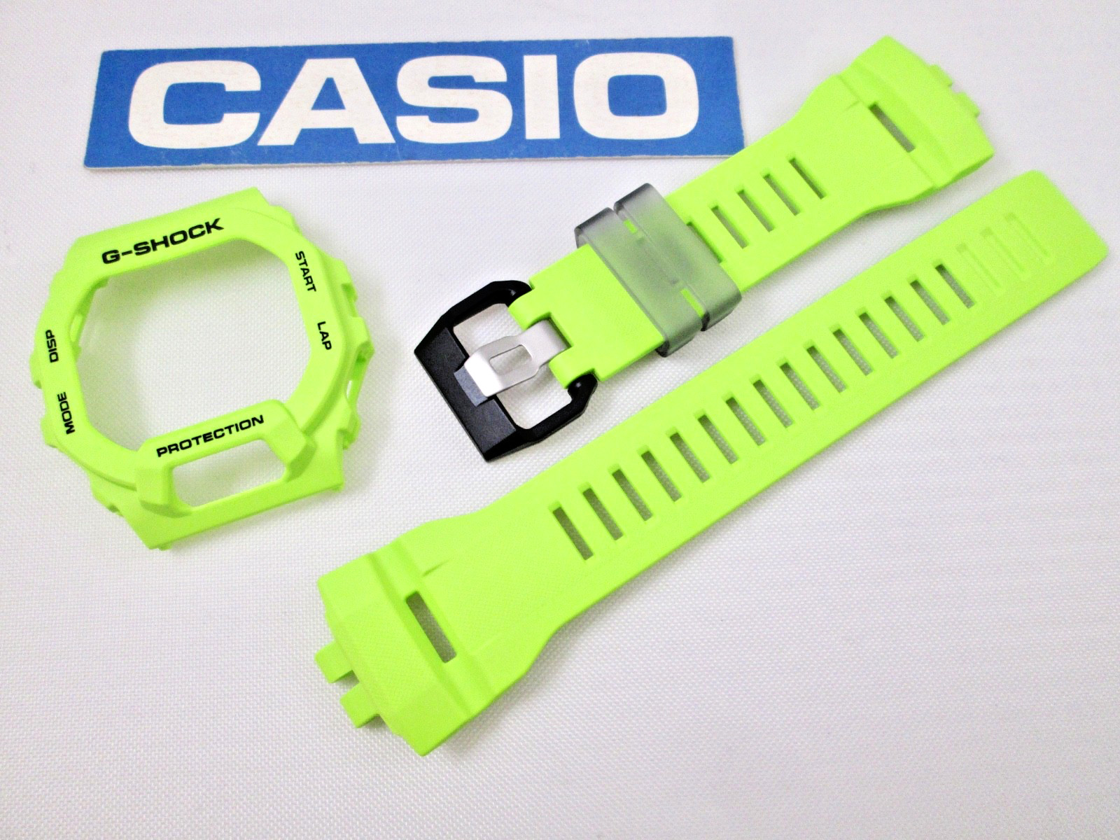 Casio G-Shock GBD-200-9 GBD-200 GBD200 lime yellow resin watch band and bezel