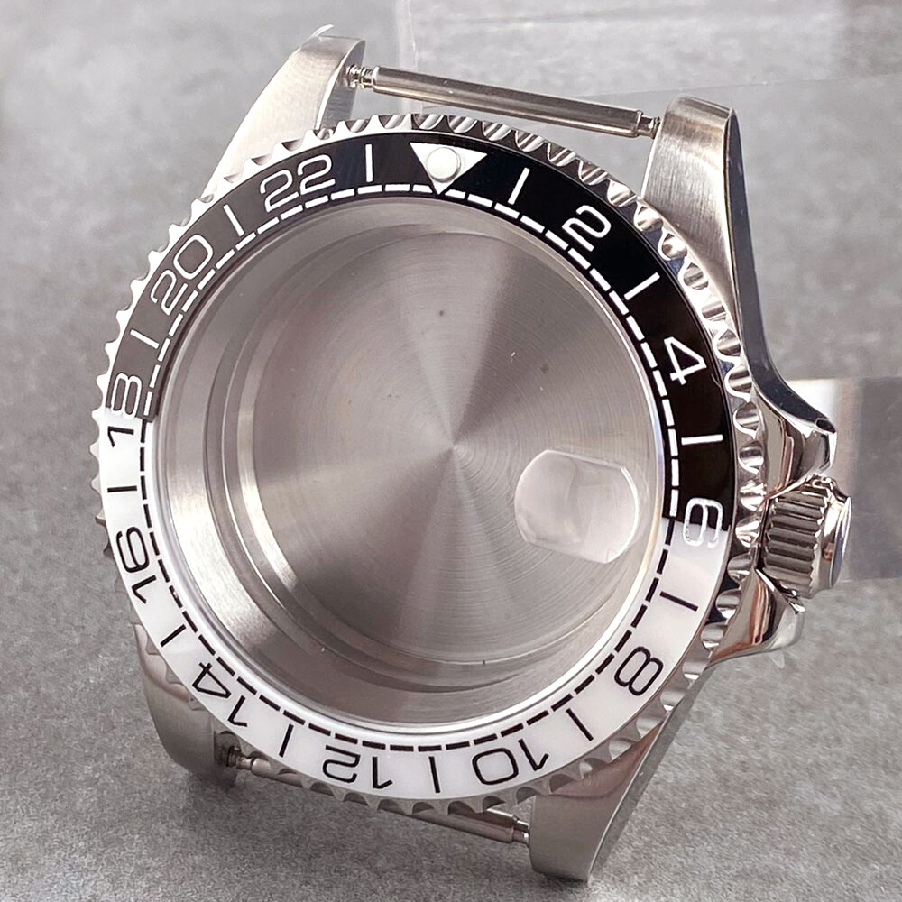 40mm Diver Style Watch Case Cyclops Magnifier Sapphire 20BAR Fit for NH35 PT5000