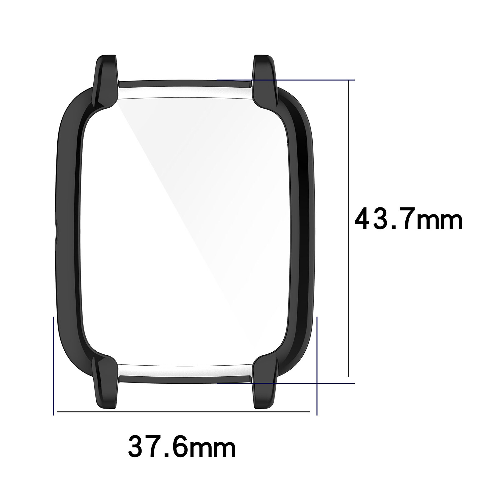 Watch Protective Case Electroplating TPU Watch Shell for ID205L/ Willful SW021
