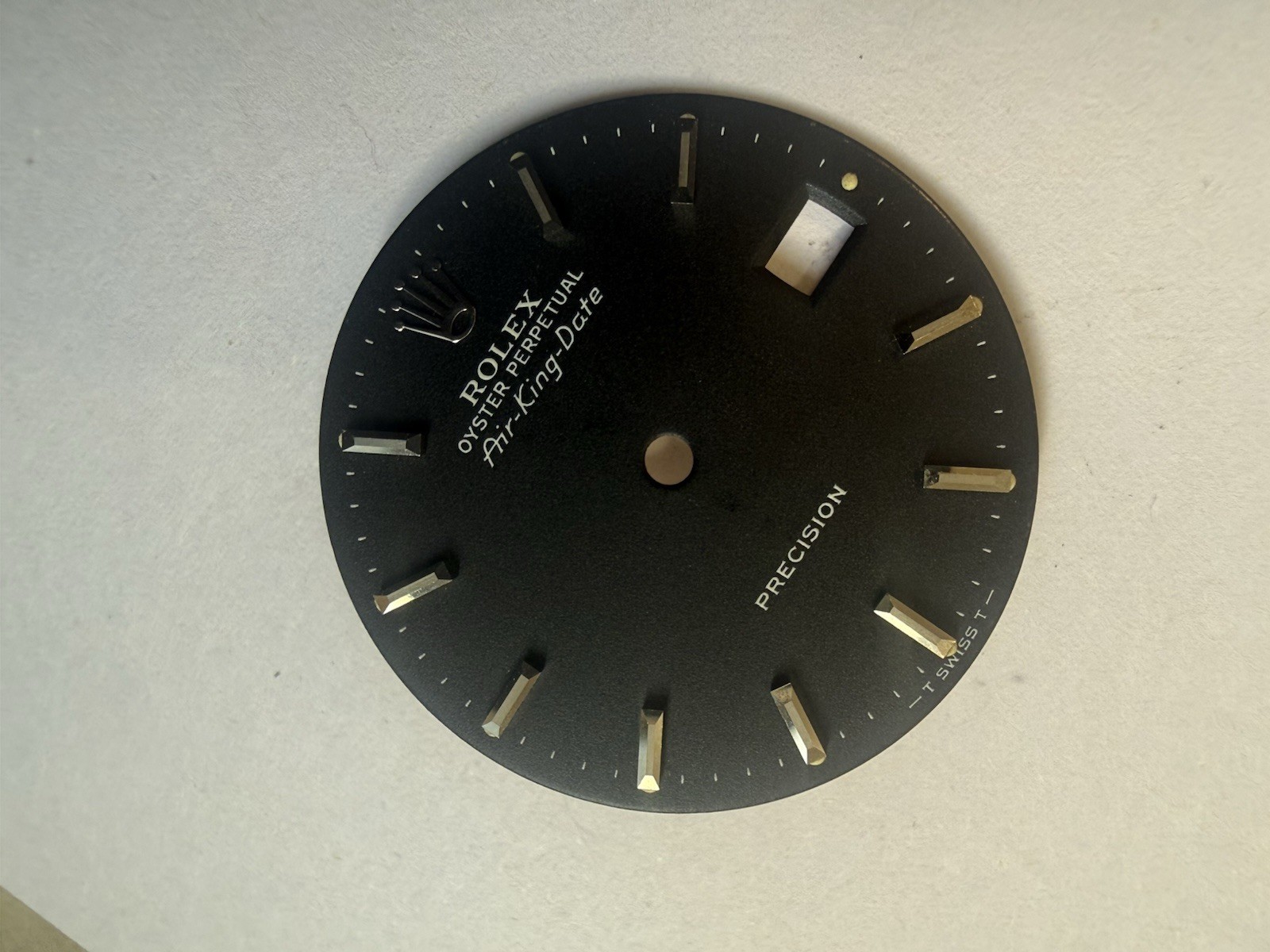 Vintage Rolex Oyster Perpetual Air King Date Matte Black Fit Rolex Caliber 1525