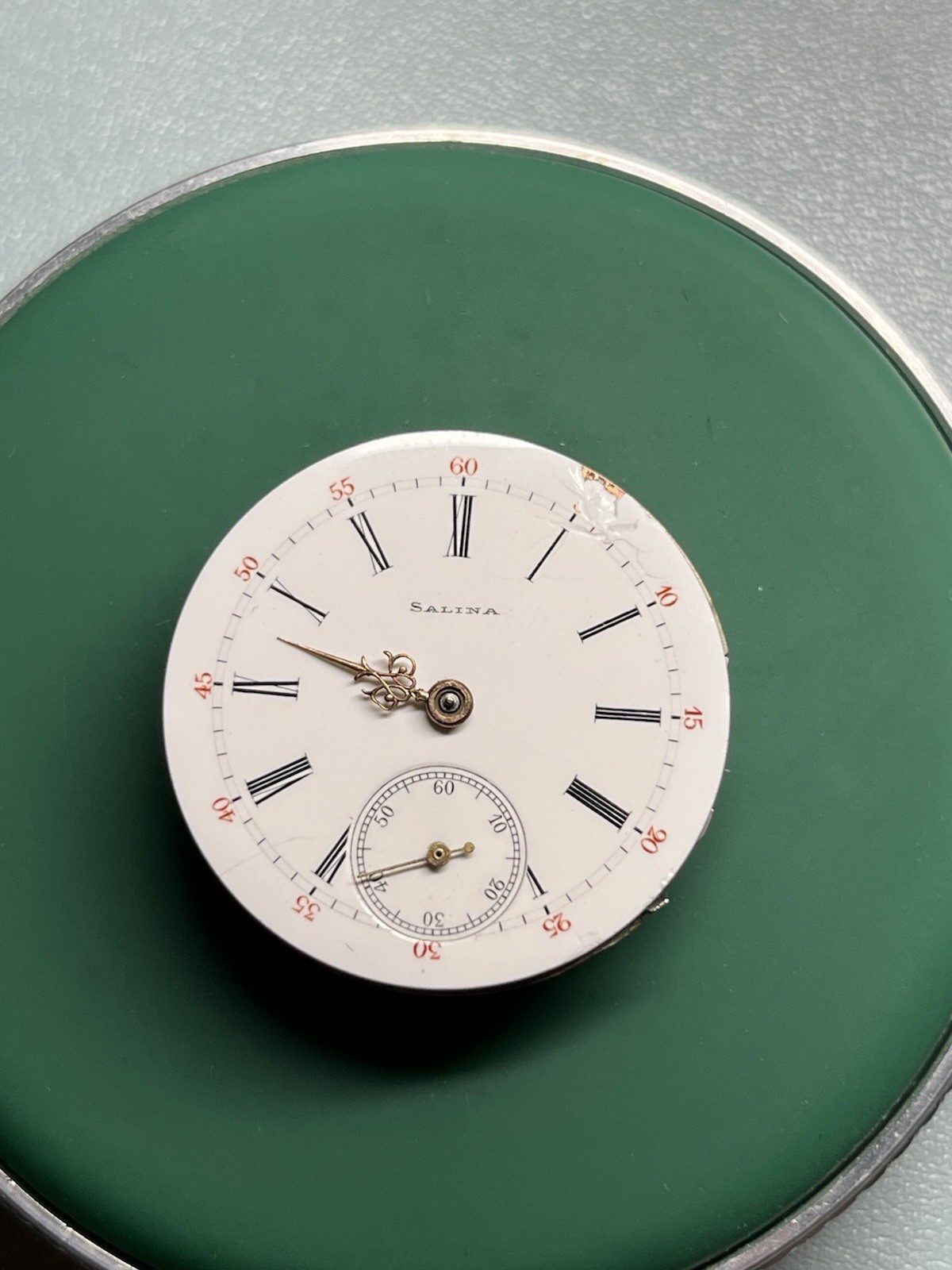 RUNNING Longines 0s Private Label 29.6mm Pocket Watch Movement
