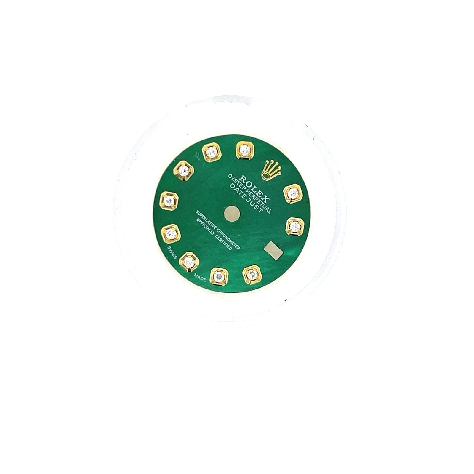 Rolex 26mm custom Green Dial Natural Diamond for Date Just / Presidential/ Date