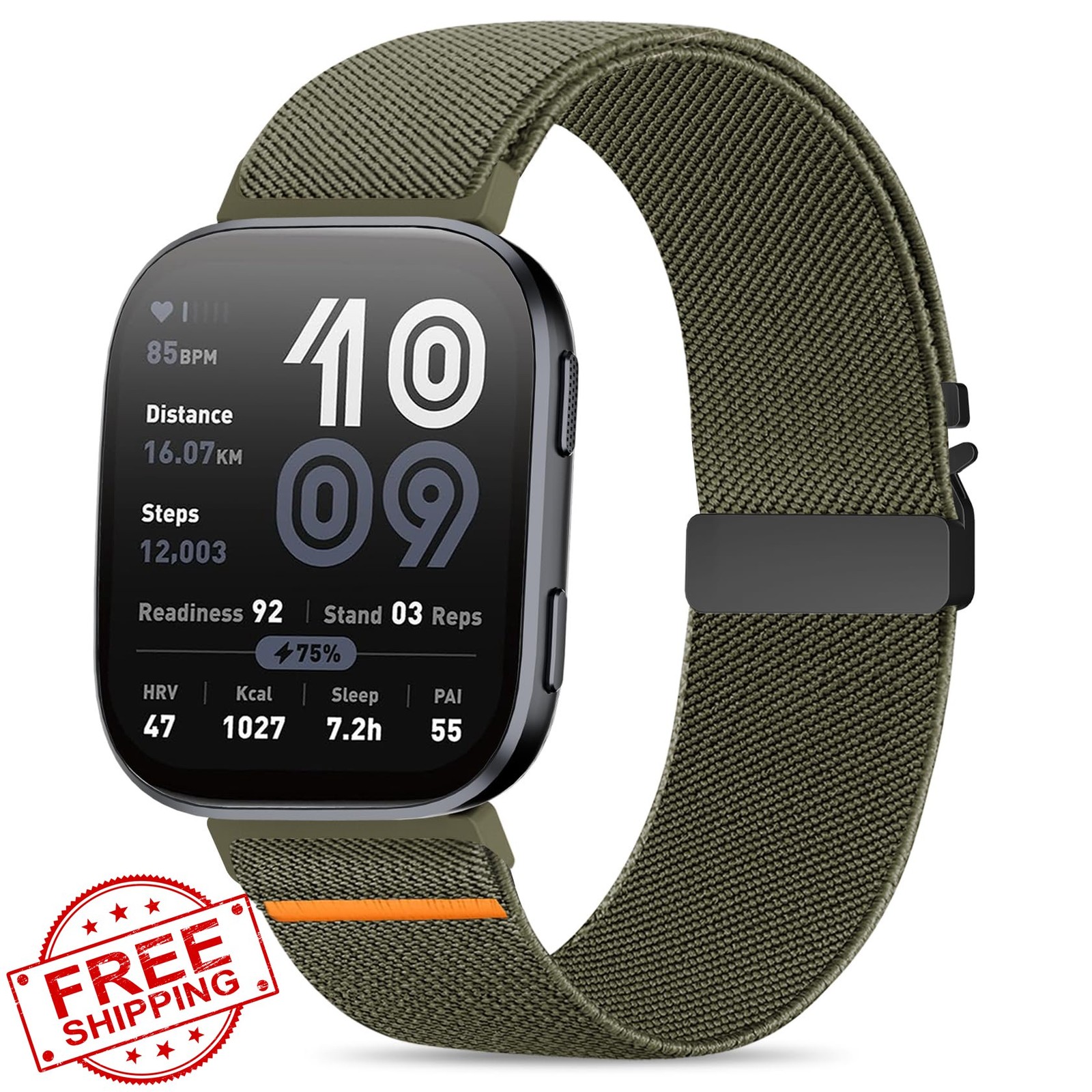 HQzon Amazfit Gtr 4/3/2 22mm Band Army Green