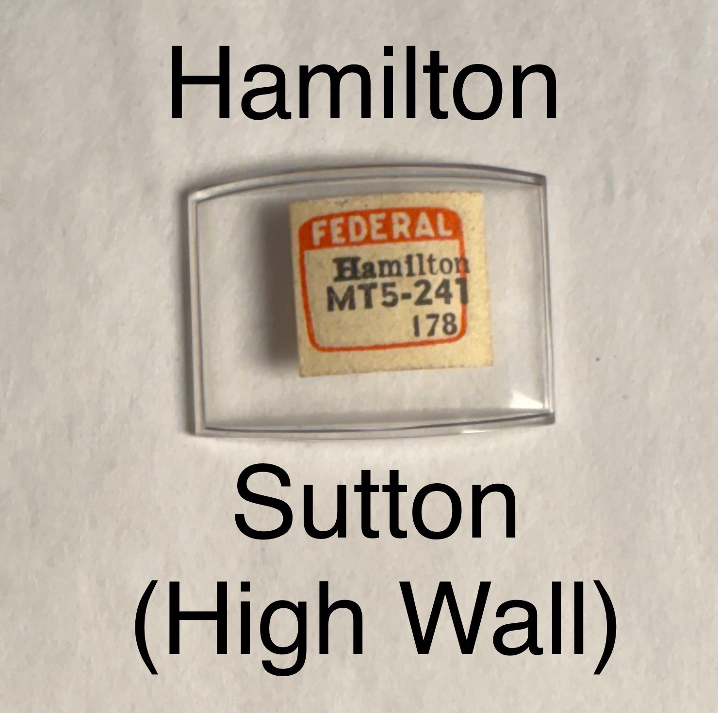 NOS Vintage 1930s Hamilton Sutton High Wall Glass Watch Crystal