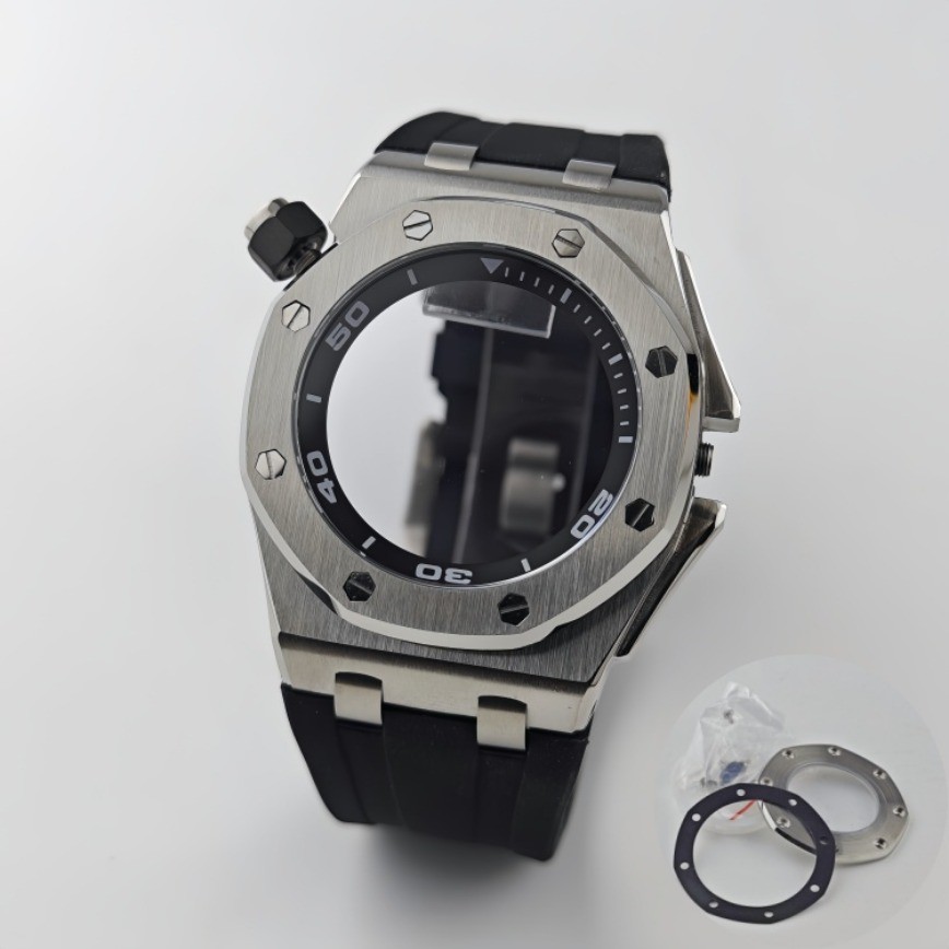 NH35 Dial 30mm Case 42mm Hand Green Luminous for NH35/NH36 Movement Watch Parts