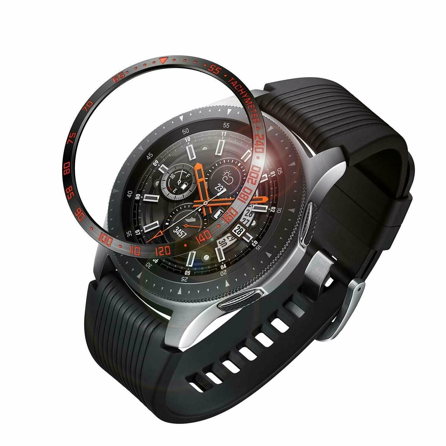 For Samsung Galaxy Watch 46mm Bezel Ring Styling Frame Case Cover Protection