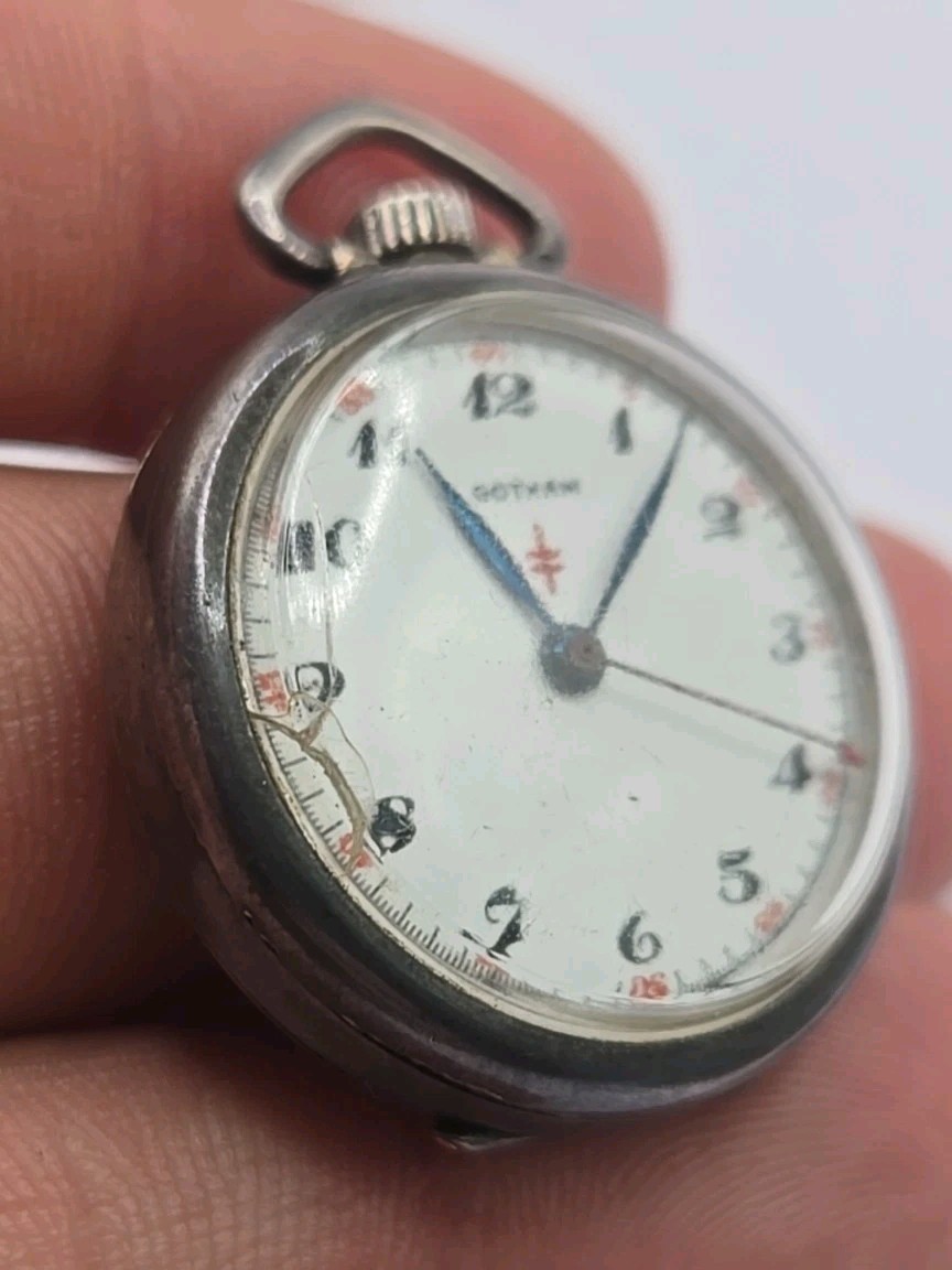 Vintage Ladies Gotham Pocket Watch Movement Hoga Movement For Repairs