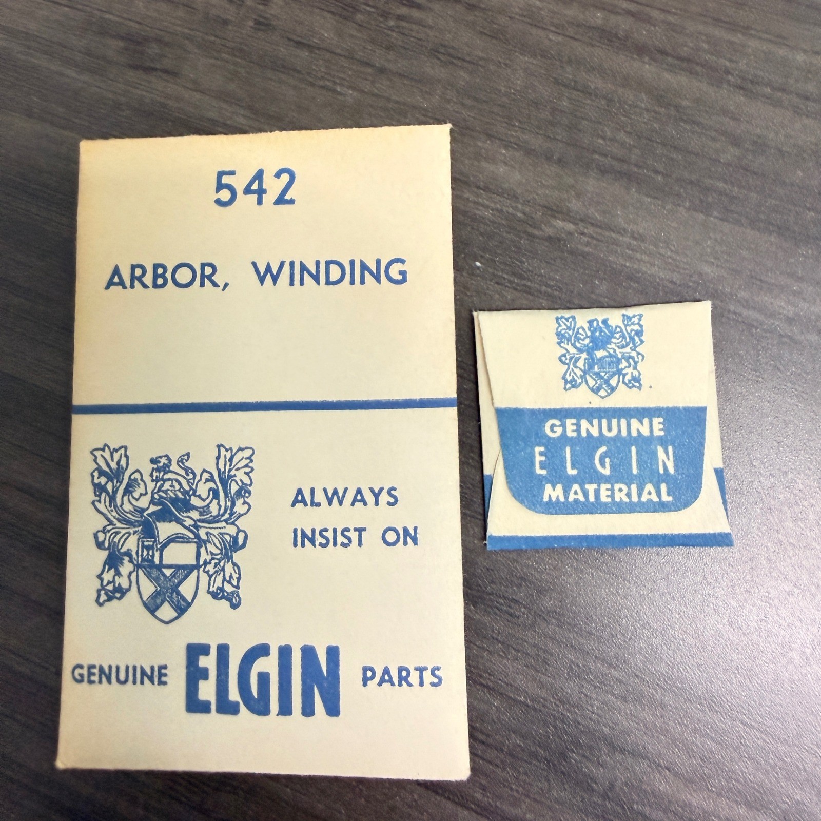 Elgin Winding Arbor Blue Vintage Watch Part 542 Replacement Material