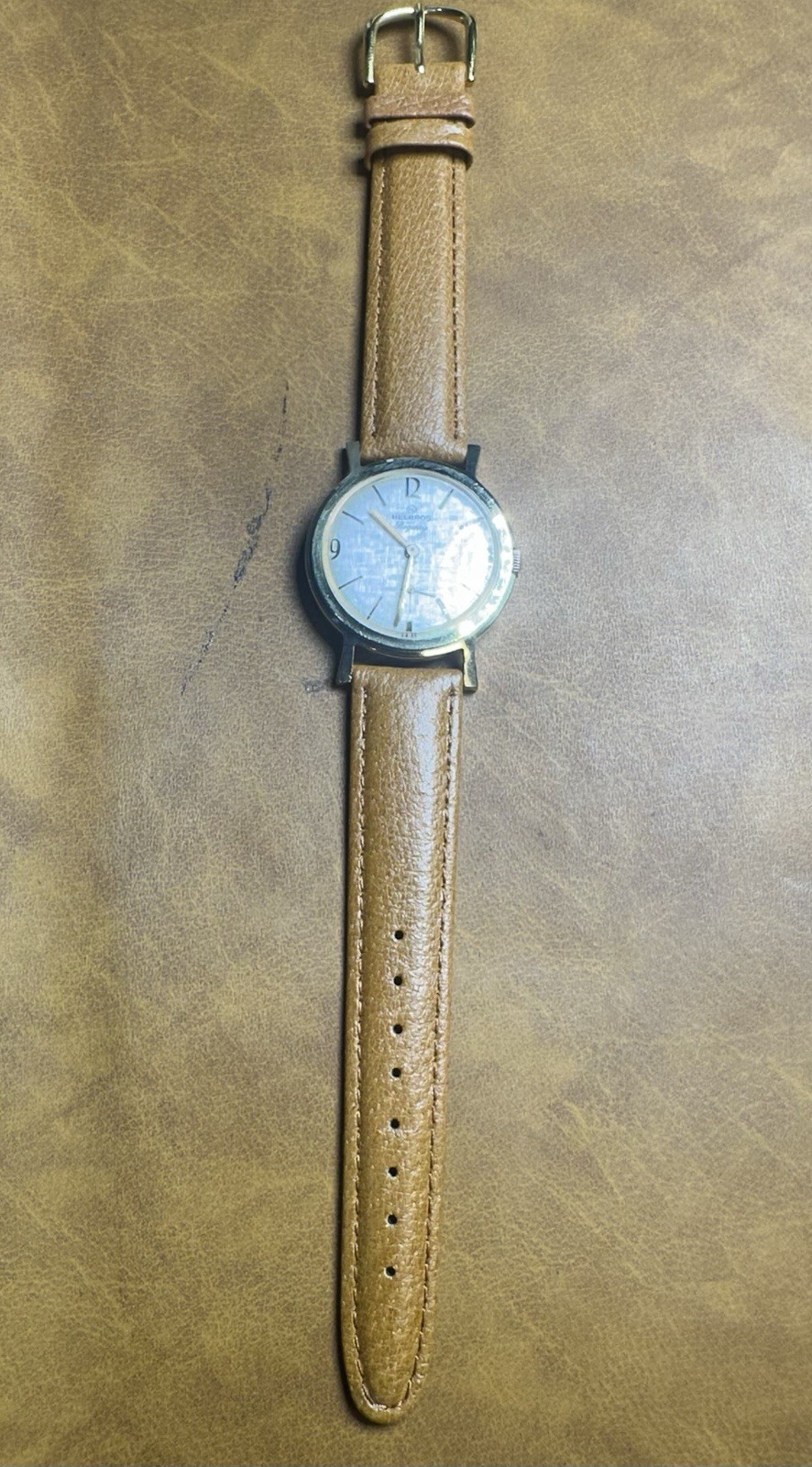 Helbros Regency 17J Swiss Manual Wind VTG Men’s Dress Watch W/ Waltham Movement