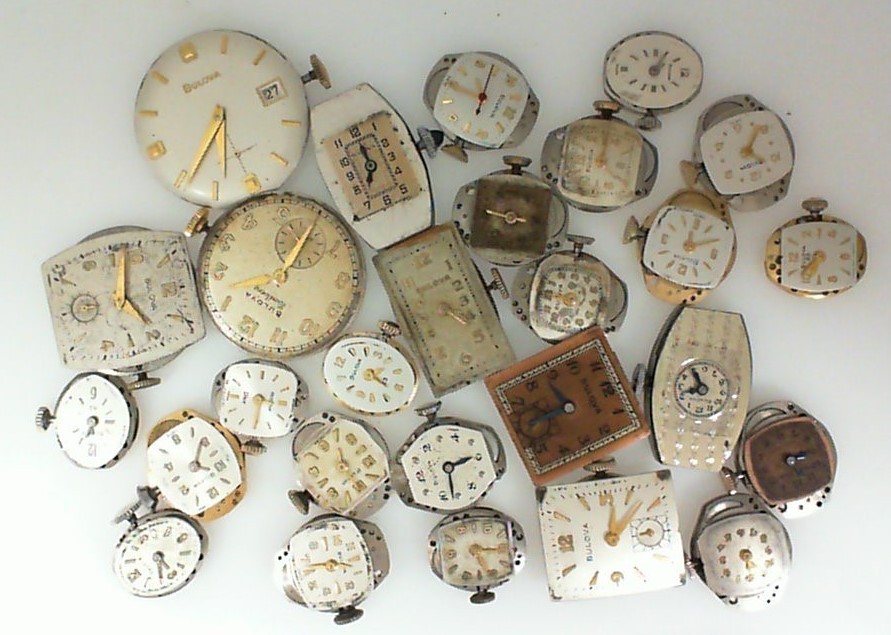 Lot of 27 Vintage Mens Ladies Wristwatch Wind Up Movements ALL Bulova