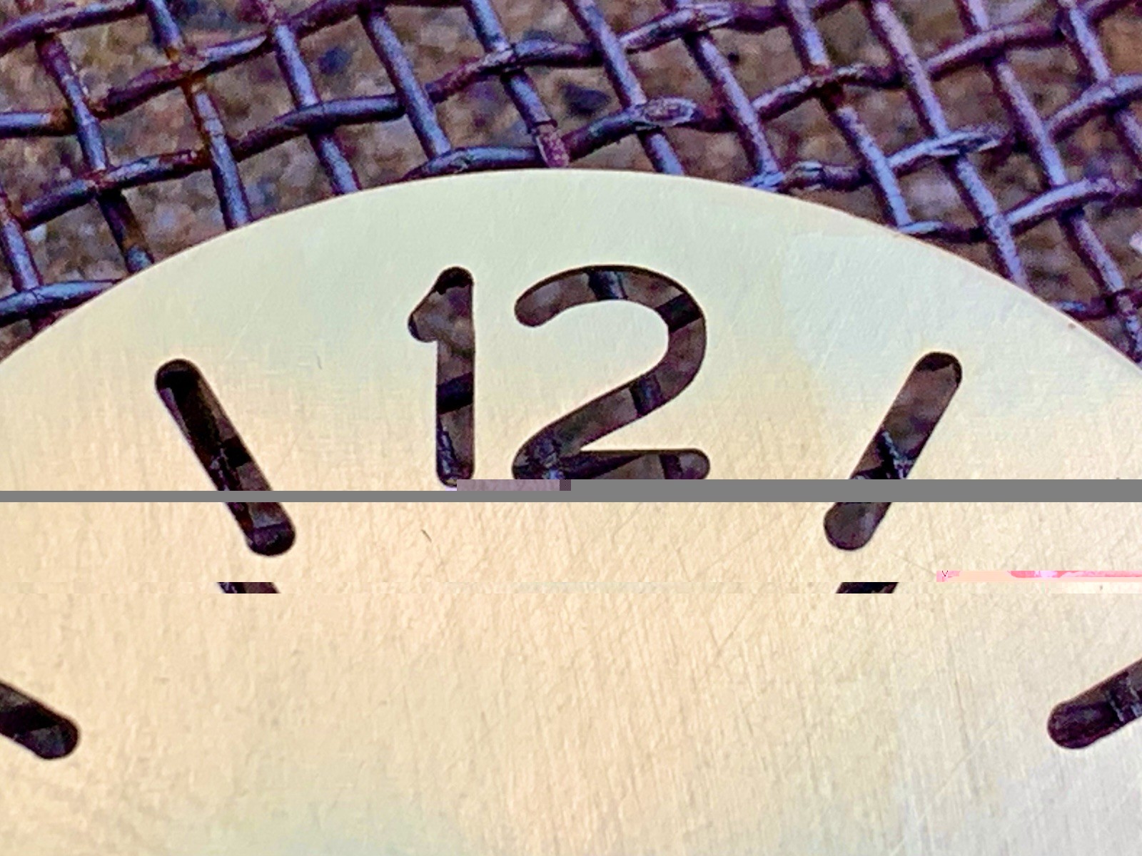 PAM skeleton / Ø 39 mm – watch dial , engraved / brass