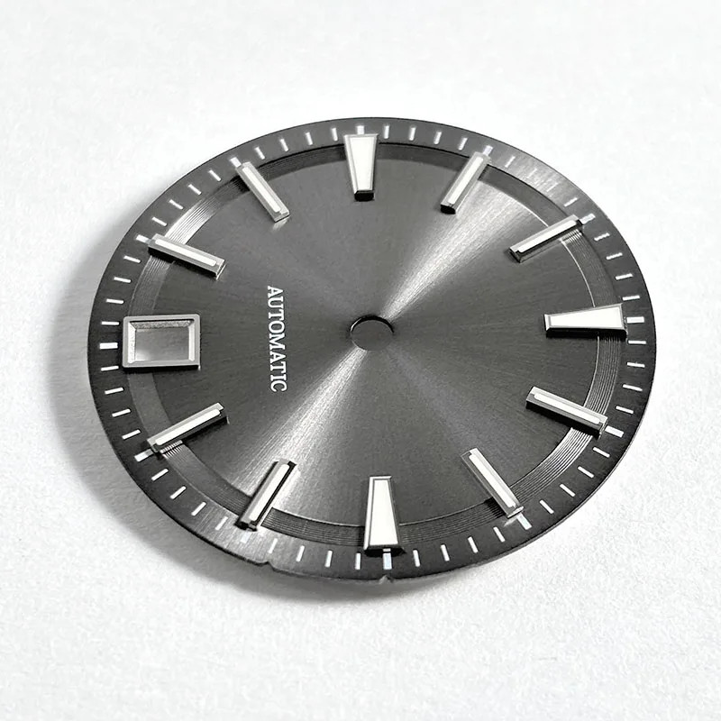 NH35 Sunburst 28.5mm Dial Blue Lume Fit NH35 Movement 6o’clock date