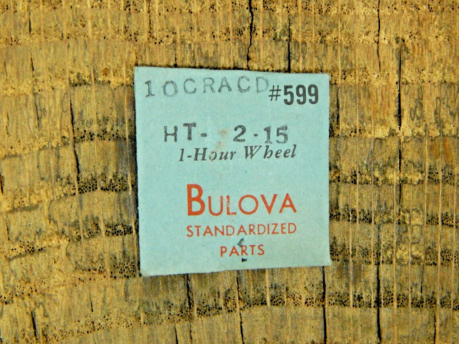 Genuine Bulova 10CRACD Hour Wheel Part 599 Watch Part NEW OLD STOCK