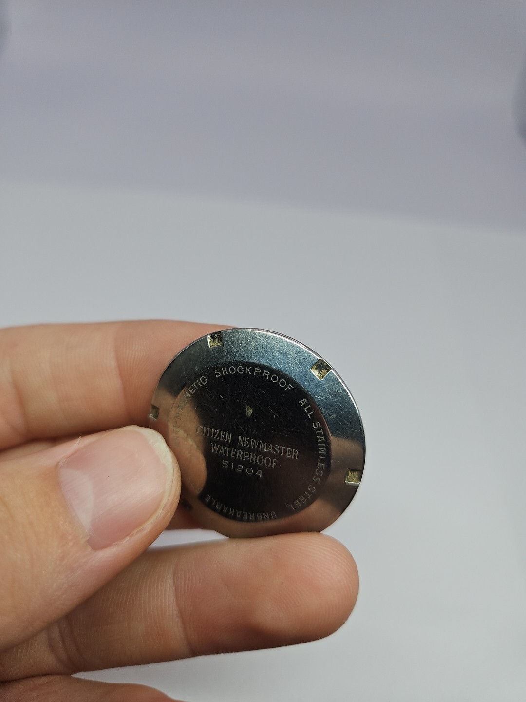 USED CITIZEN Newmaster WATCH ( ONLY CASE BACK ) FOR PARTS