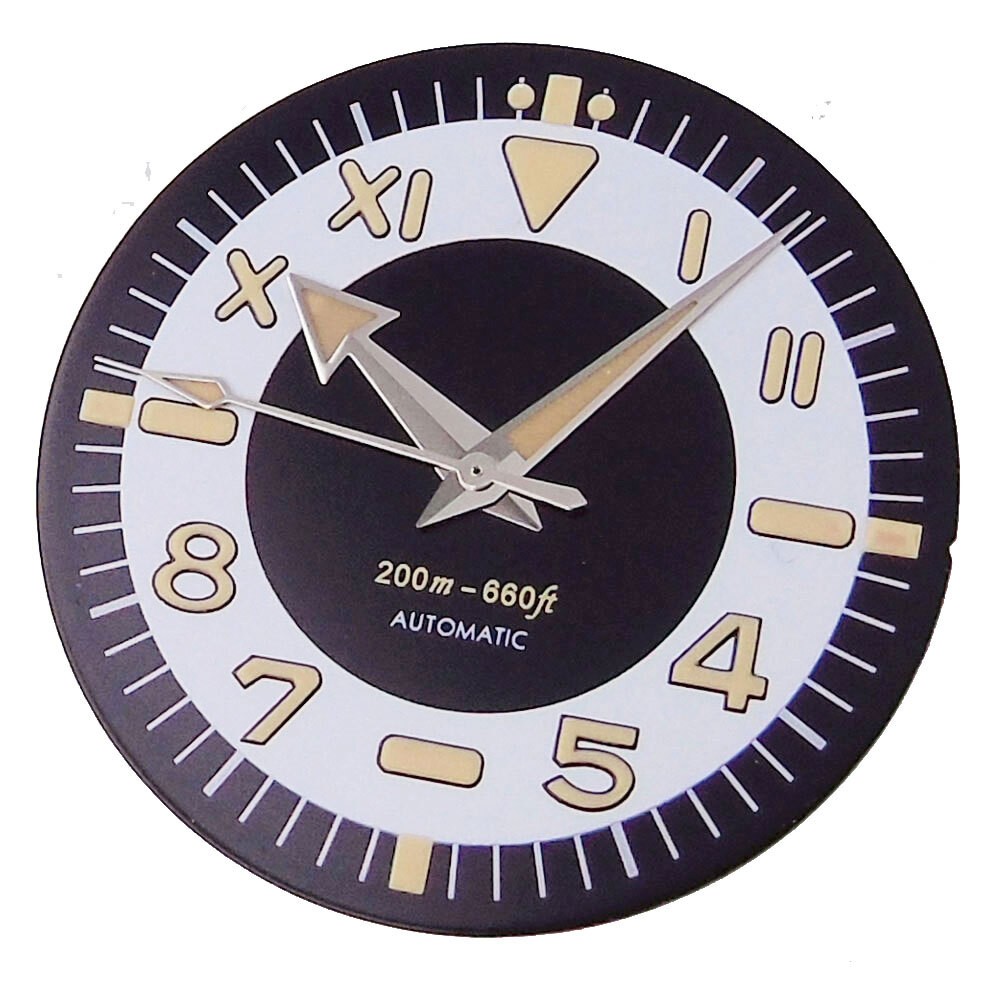 31mm Watch Dial Green Lume Luminous for NH35 NH36 ETA2824 PT5000 ST2130 Movement