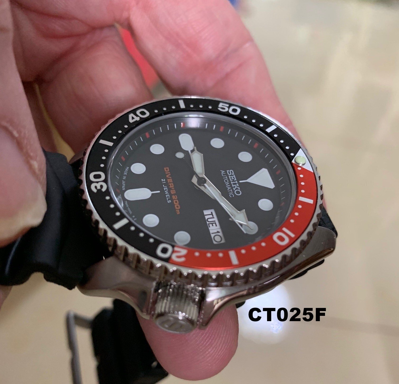 Watch Crystal Only for SKX007/SRPD Flat Sapphire Crystal – CT025