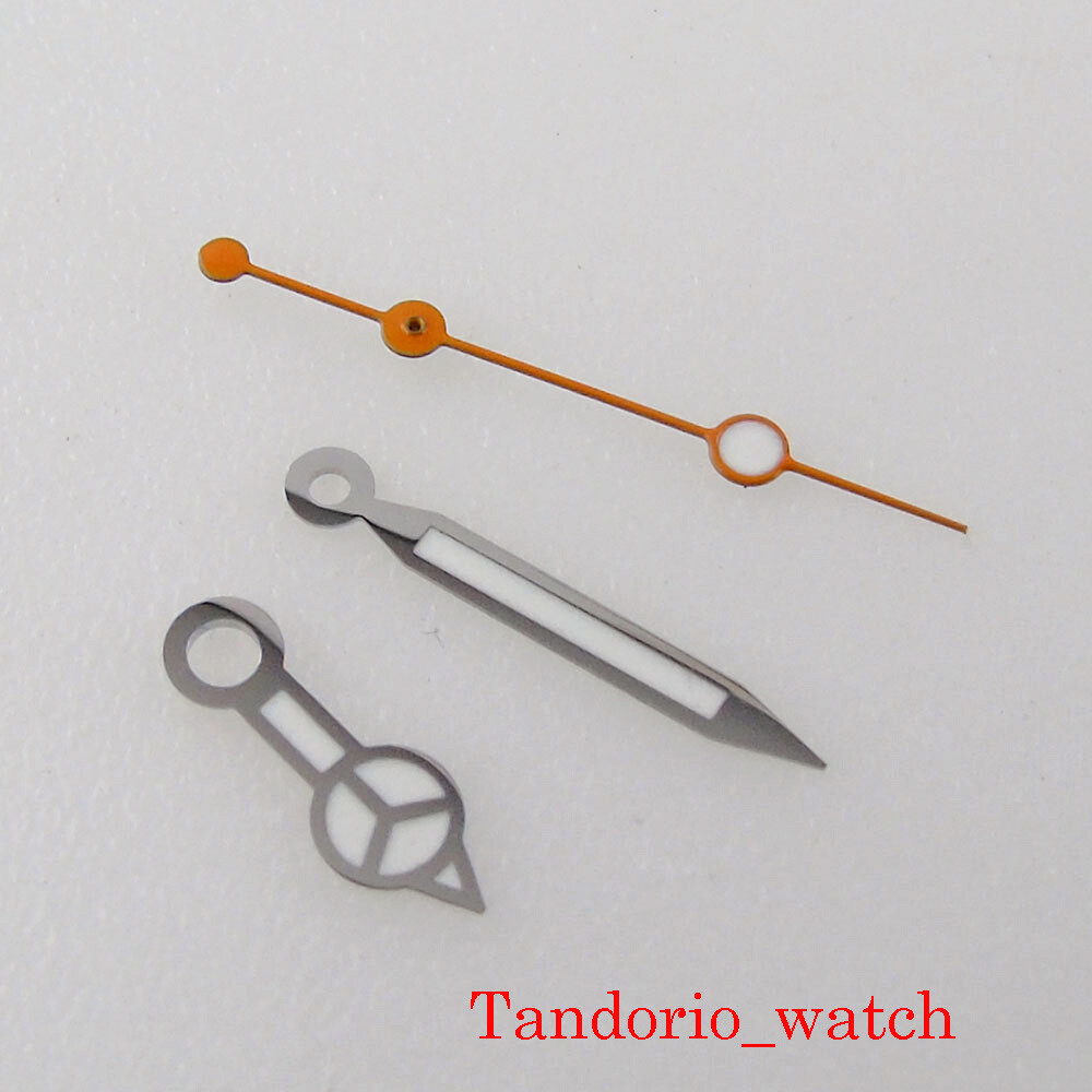 Fit NH35A NH36A 7s26 7s36 7s25 7s35 6r15 Luminous Silver Merc Watch Hands
