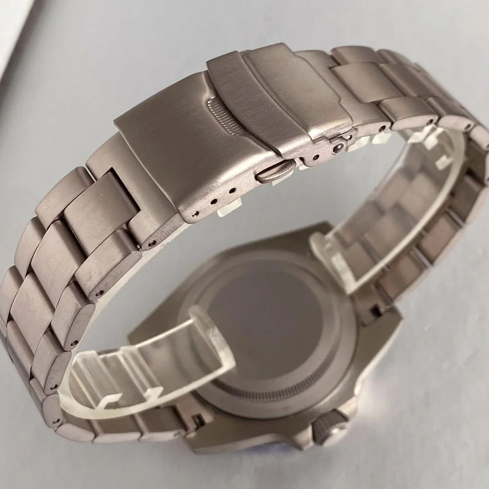 20ATM 40MM Titanium Diver Watch Case Strap For NH34 NH35 PT5000 Sapphire Glass