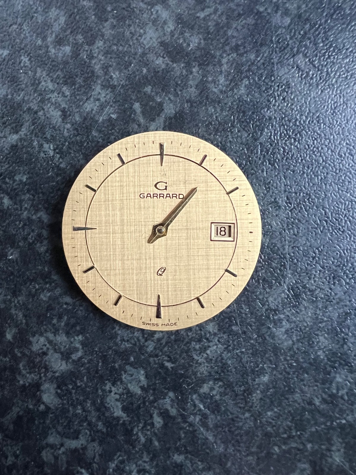 Garrard Watch Movement ETA 955.412 Gold Dial For Parts Repair or Restoration