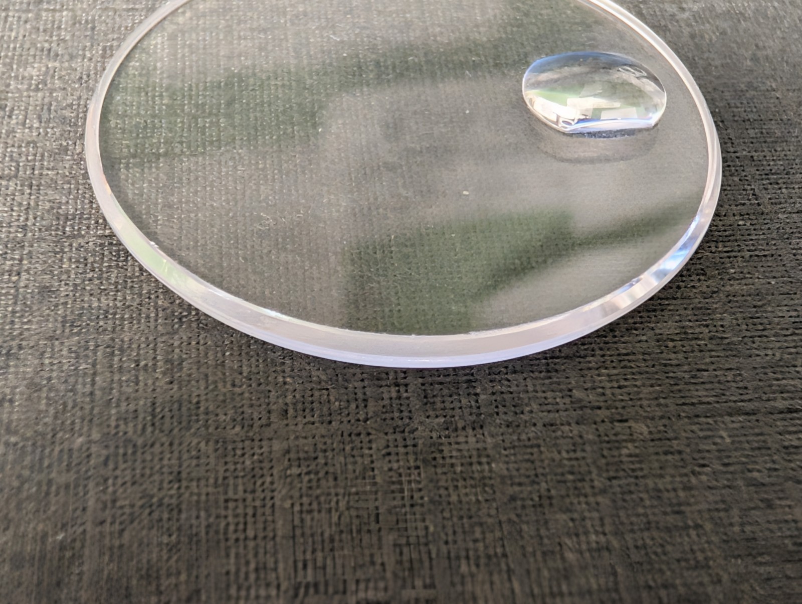 Genuine Rolex Sapphire Cyclop Crystal 25-295C 16233 WITH Loupe, scratches/chippe