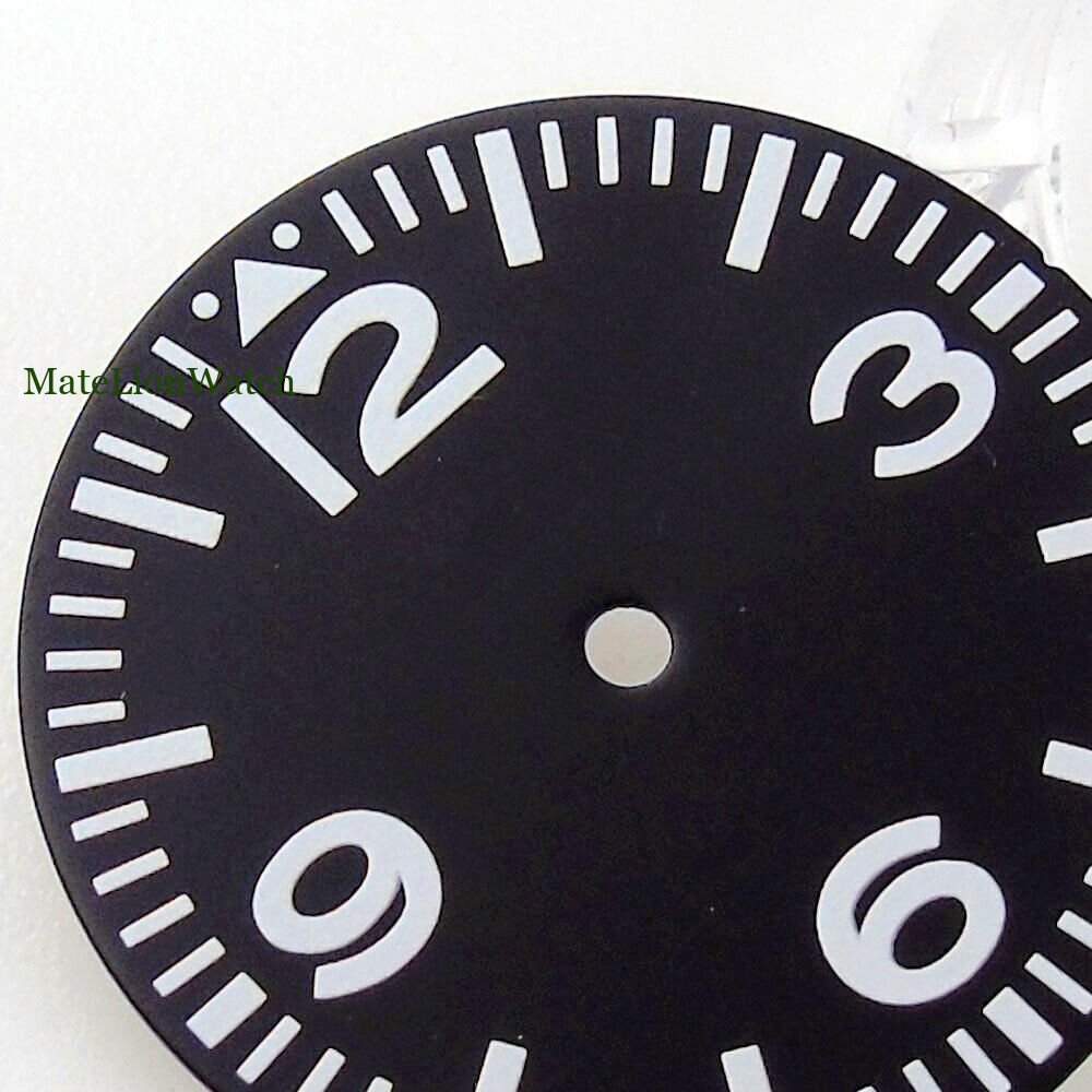 29mm Black Sterile Watch Dial For NH35 NH36 Miyota8215 DG2813 ST1612 Luminous