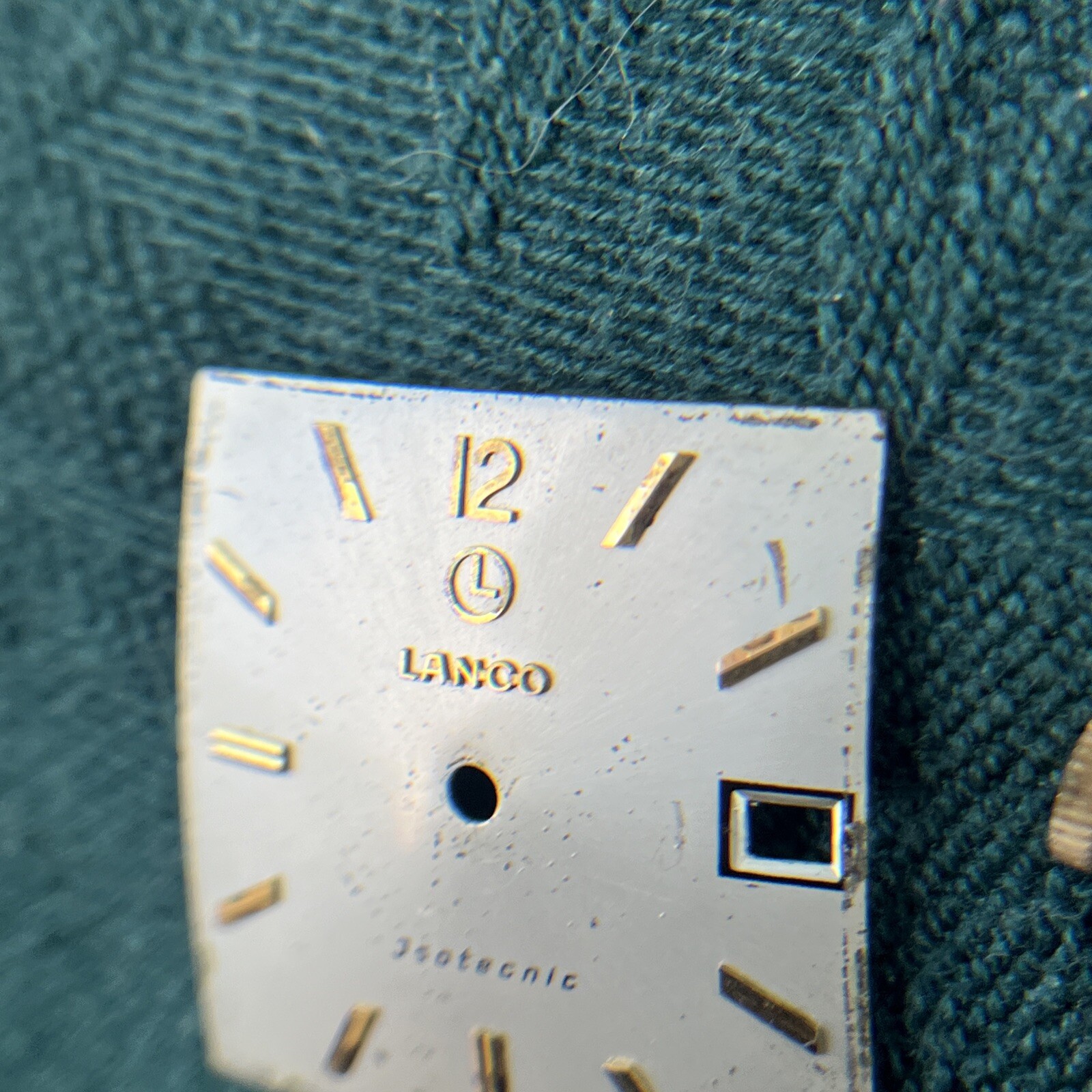 Vintage LANCO Dial and Movement Hands Not Working Used