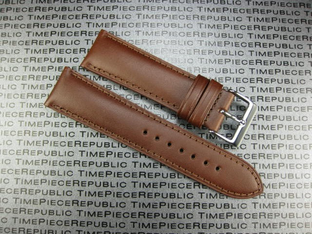 New 22 mm Dark Brown CALF LEATHER STRAP I Watch Band for IWC PILOT PORTUGUESE C
