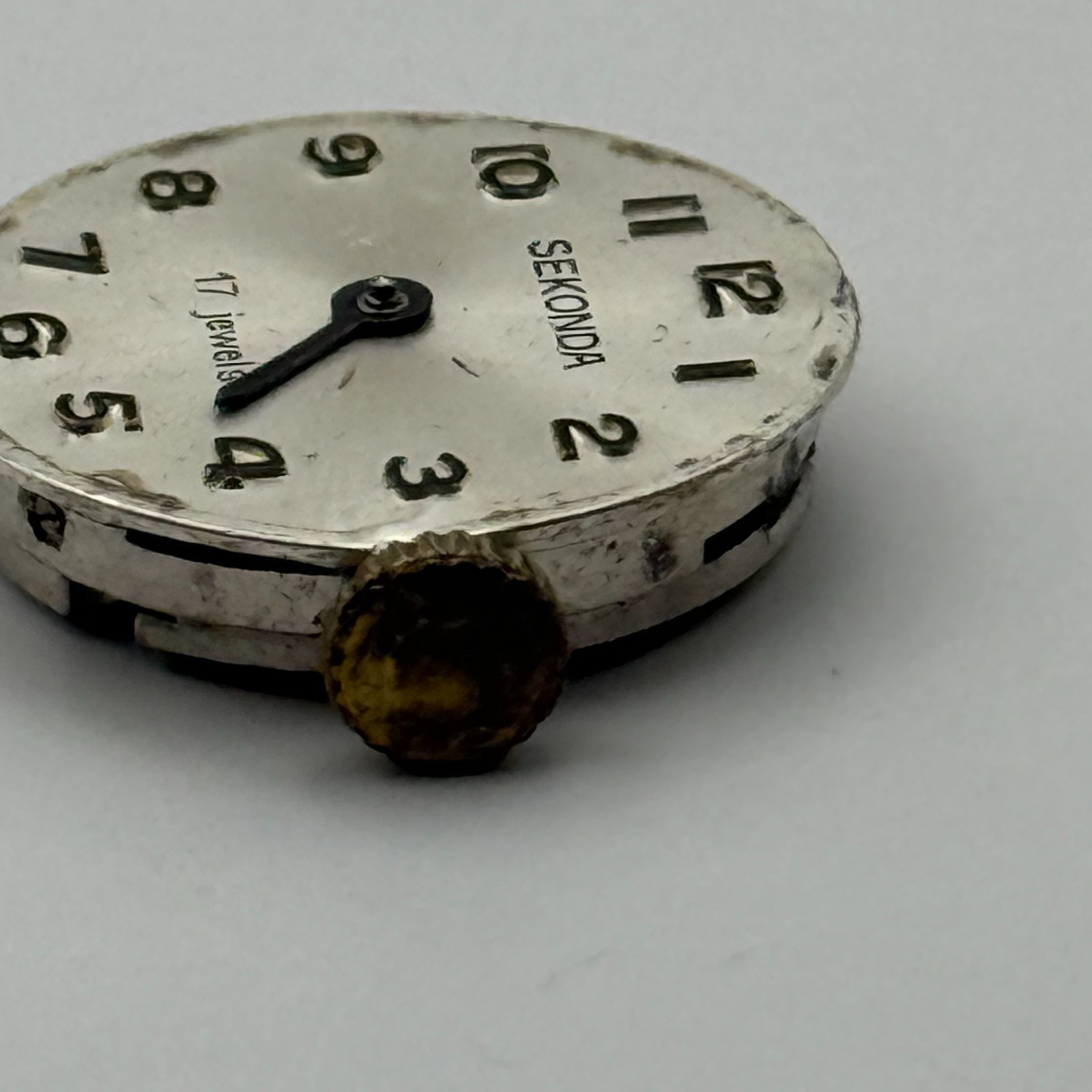 Chaika 1601A Watch Movement Running Sekonda Soviet 17J Manual Wind Parts 16.2mm