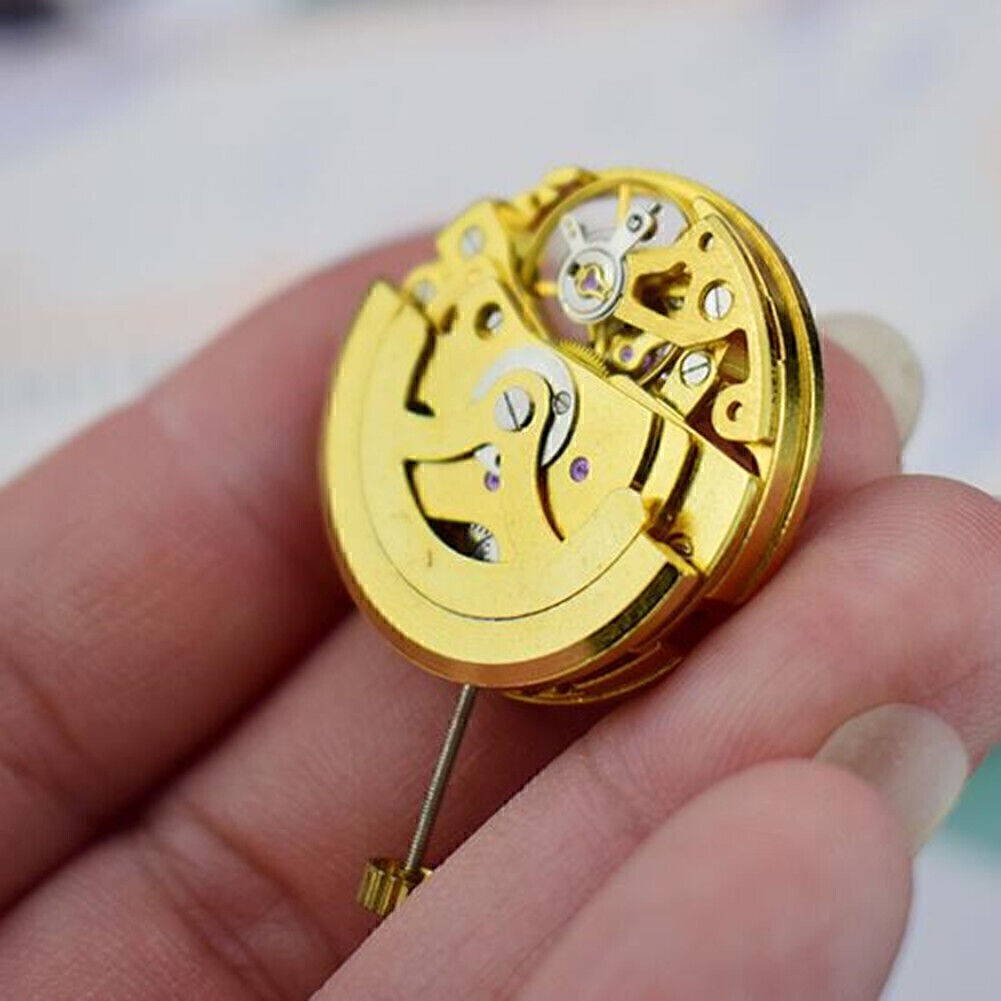 Gold Skeleton 2004 Movement Radiation Pattern Fully Automatic Watch Movement