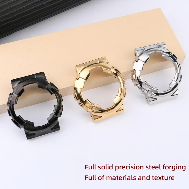 GA-110 Mod kit For Casio GA-110GB GA100 GA-120 Metal BEZEL Watch Case SteelStrap