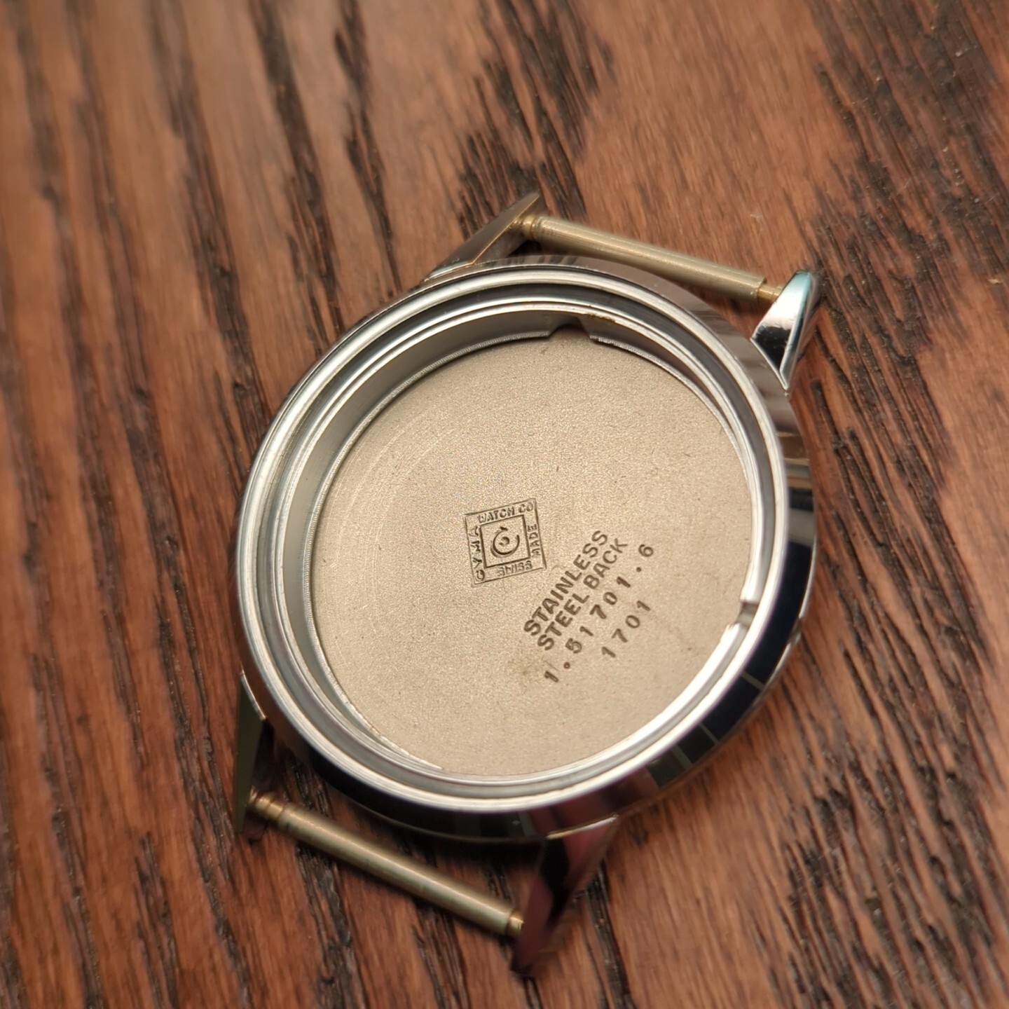 Cyma New Old Stock Watch Case from 1963, 35mm for Cal 484 28mm Movement