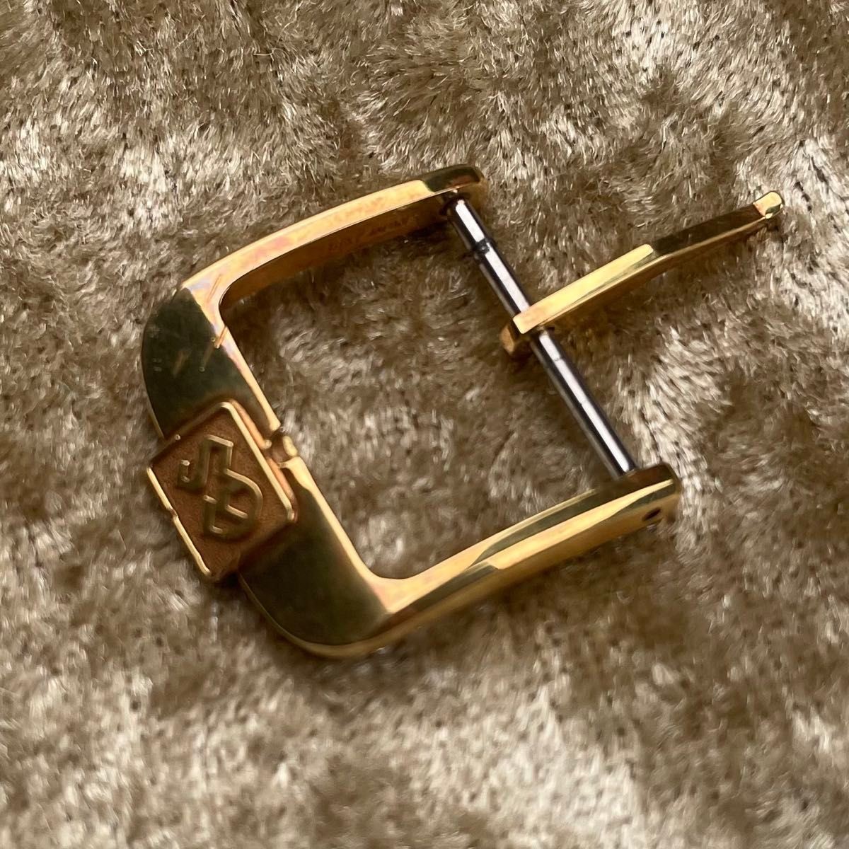 Vintage Grand Seiko GS 18KT Solid Gold Buckle 15mm Authentic Rare Japan