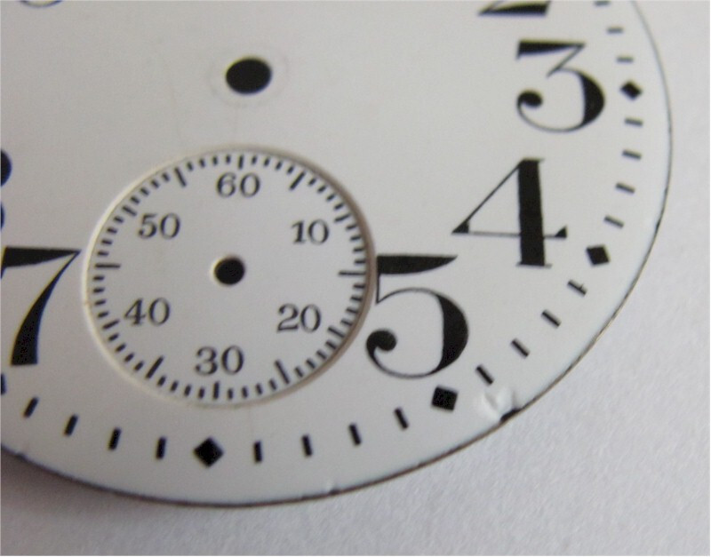Elgin Pocket Watch Enamel Dial 16 Size With Sub-seconds