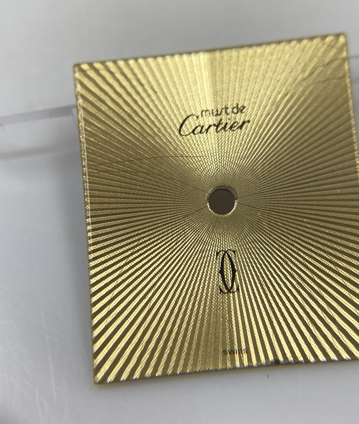 Original Cartier Must De Cartier GM Tank Cal. 78 (ETA 2512) Gold Sunburst Dial