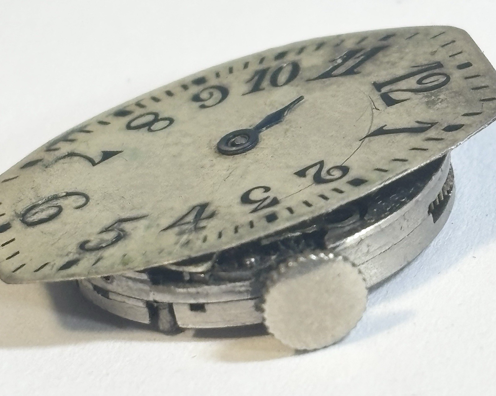 Vintage 1920s Malex Record 15J Wristwatch Movement 19mm X 25mm