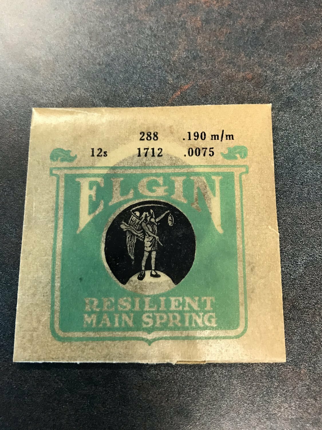 Elgin Factory Mainspring for 12s No. 1712 – Steel