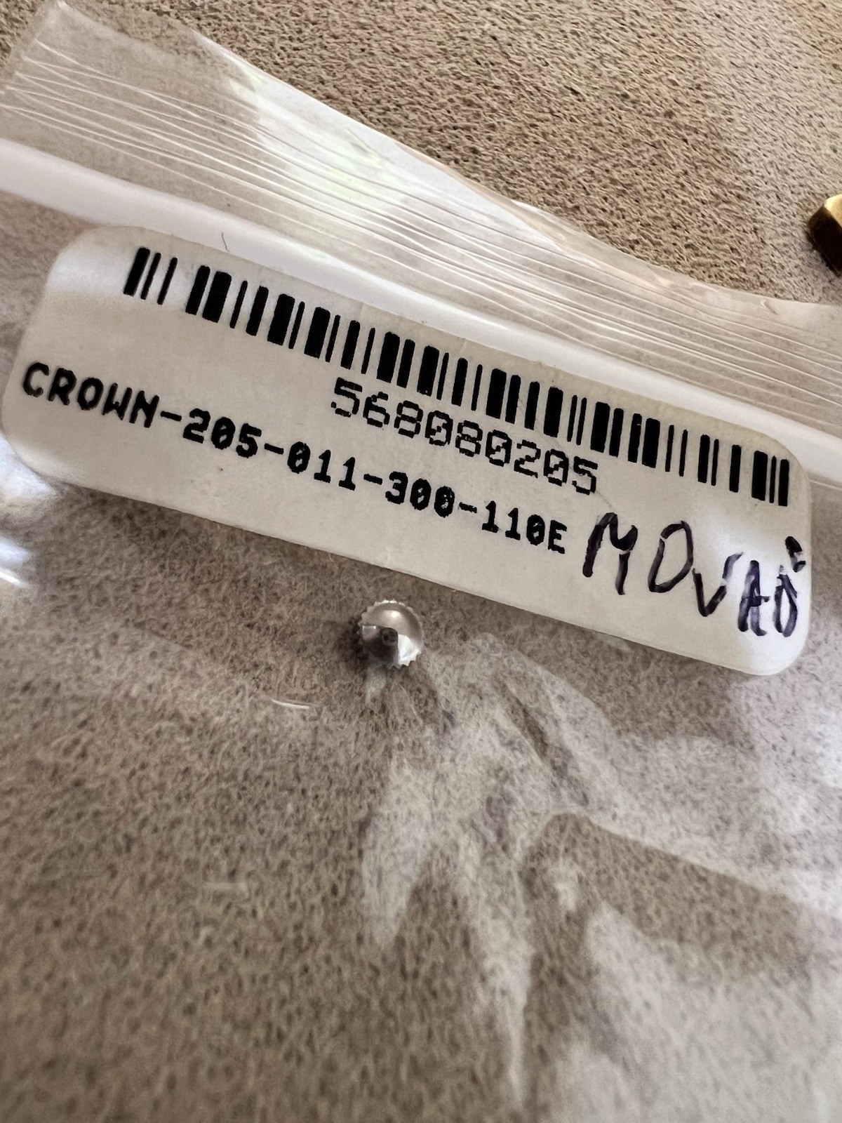 Movado Watch CROWN REF:205.011.300.110E 3MM MUSEUM MODELS NEW SWISS MADE