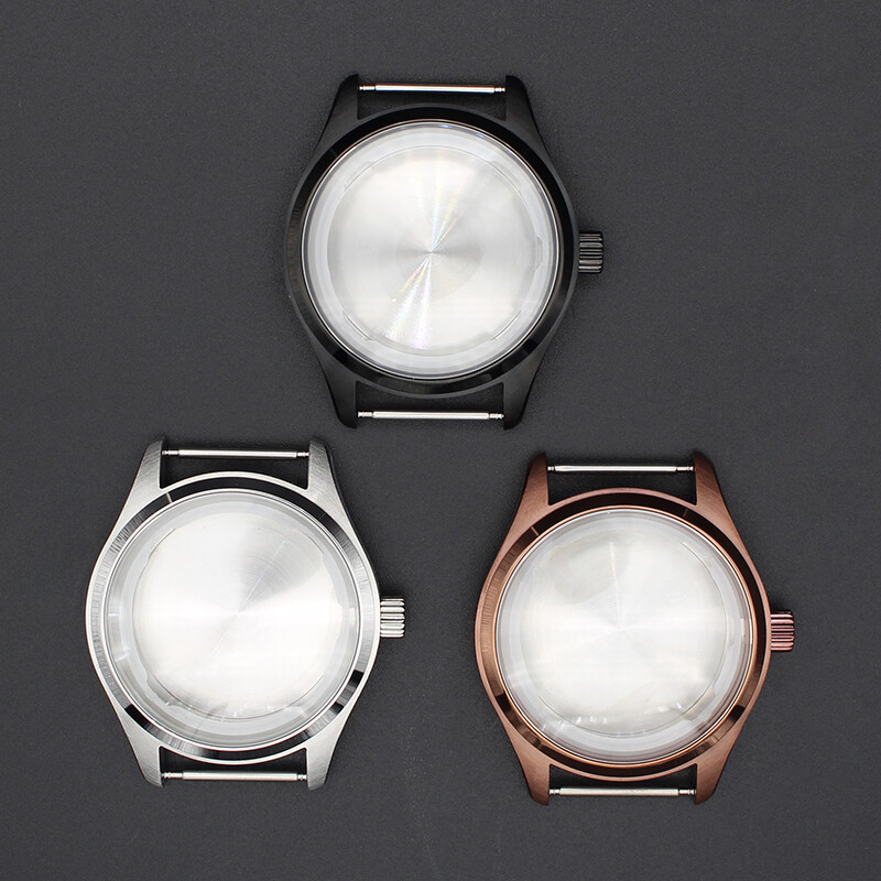 40mm Pilot 316 stainless steel watch case For Japanese NH35 nh36 nh38 Aviator