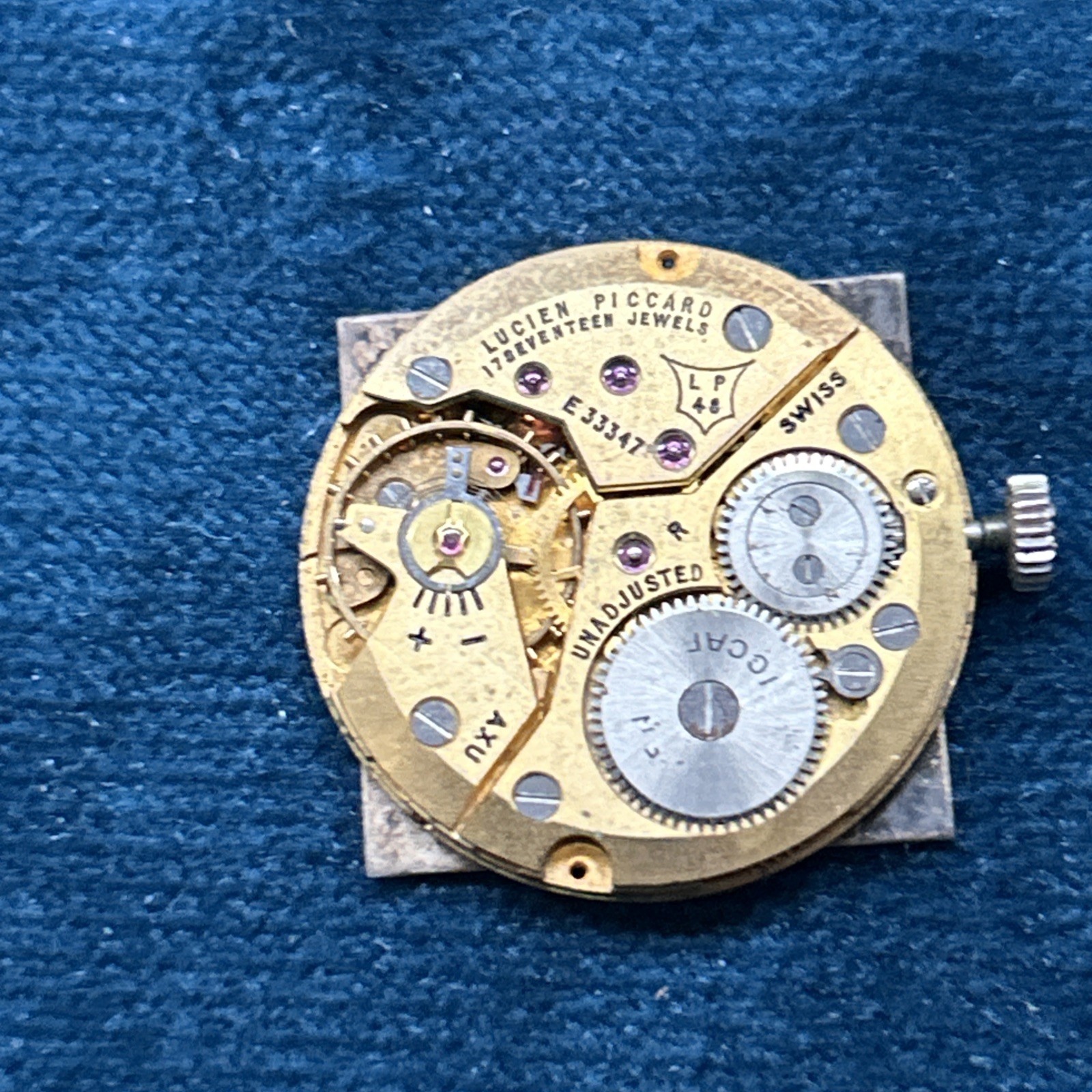 Lucien Picard Mens watch movement for Parts LP 48 17 Jewel