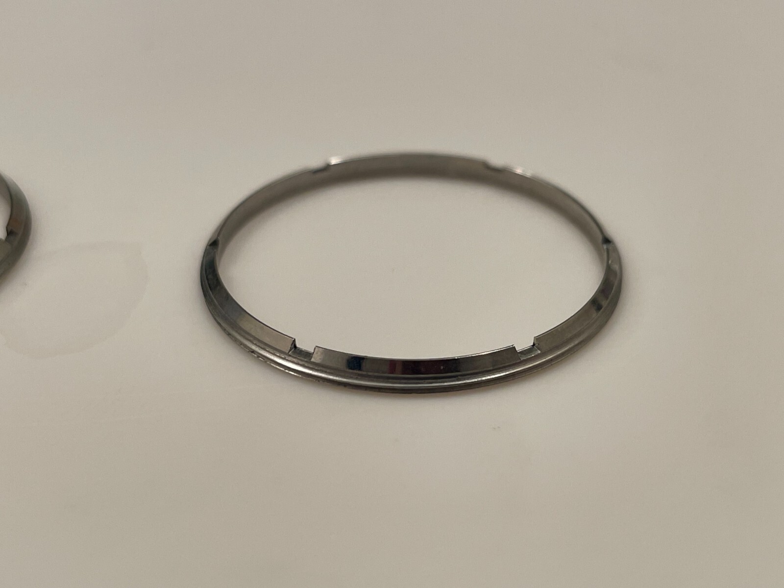 Bulova Accutron TWO Case Back Rings for watch, 214 CAL 2182 for parts stainless