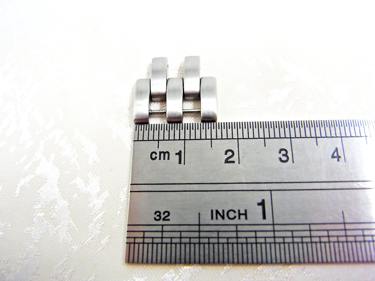 Cartier Panthere Watch Genuine 16mm LM Link SS Band Bracelet Parts EX (3
